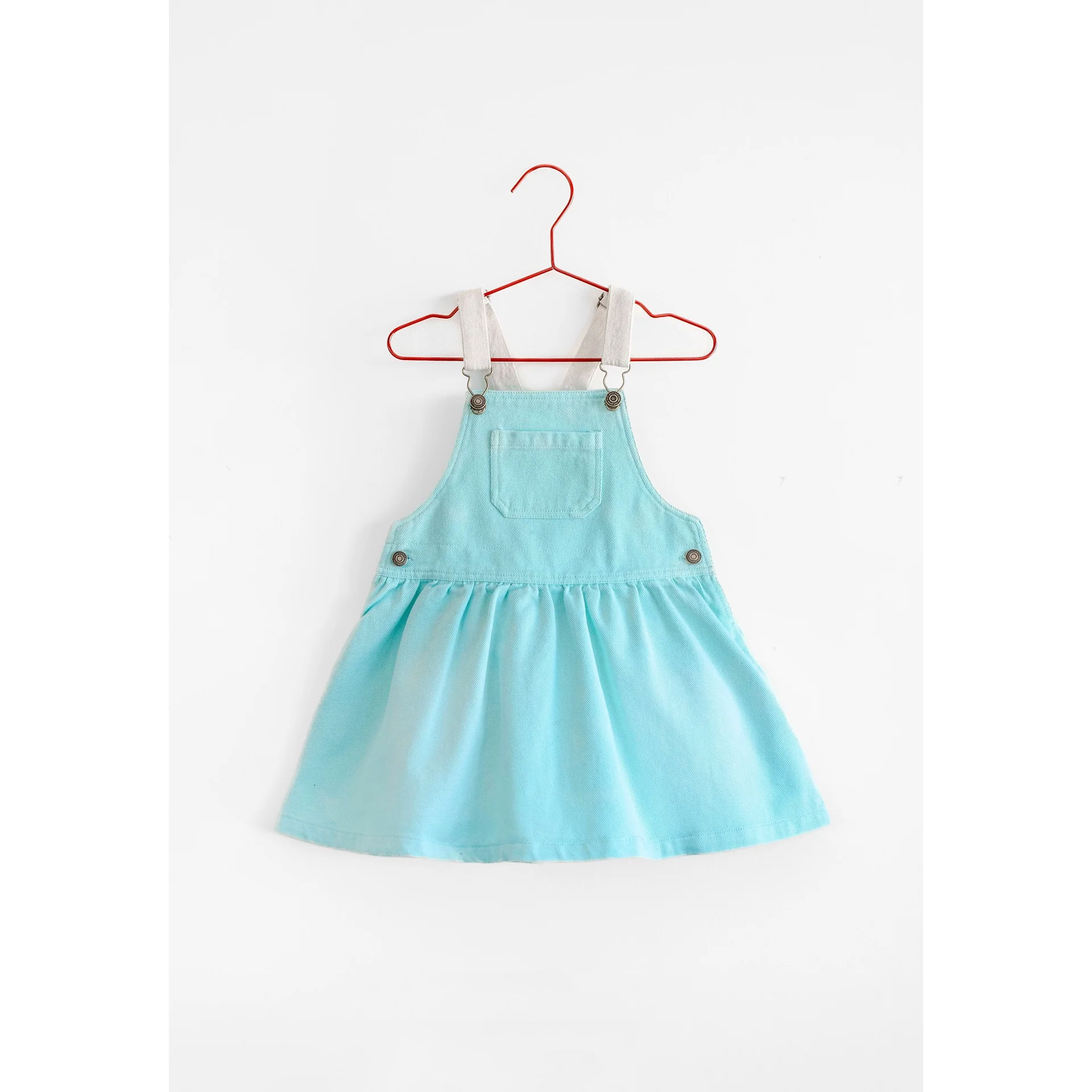 Please Mom Turquoise Denim Dress