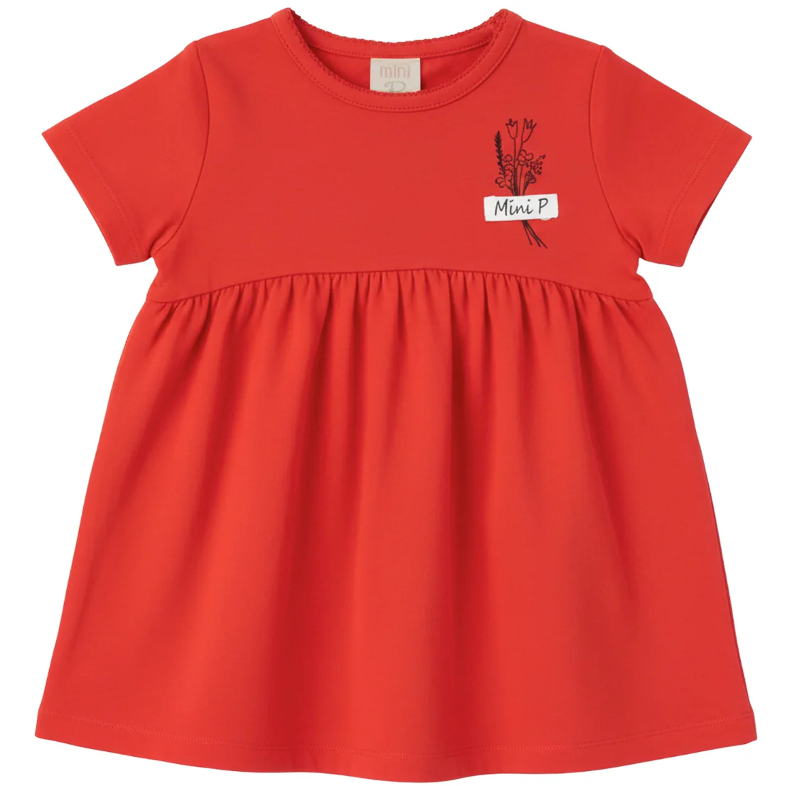 Pompomme Red Mini P Tab Dress P7300