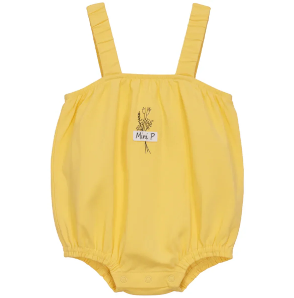 Pompomme Yellow Mini P Tab Bg Romper P7500