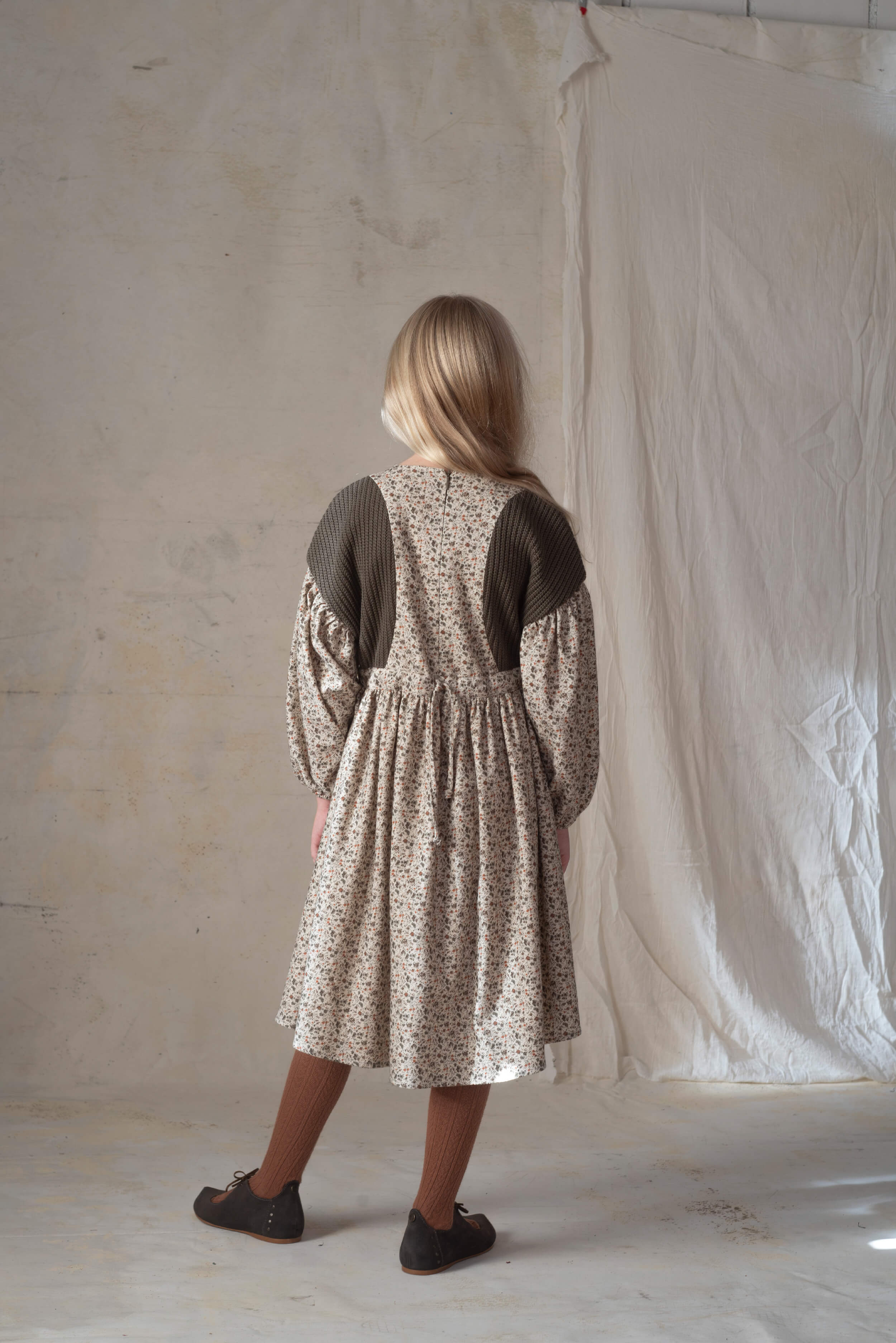 Popelin Floral Print Dress With Side Panels (Mod 40.4) - Image 3