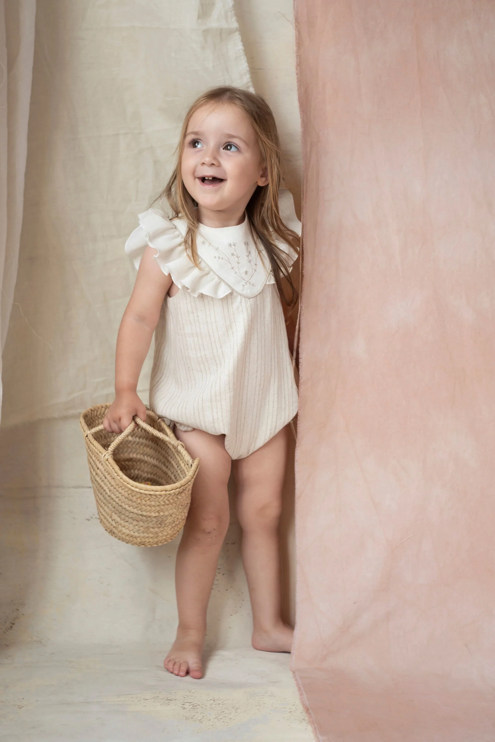 Popelin Lurex romper suit with embroidered yoke (Mod.1.1) - Image 4