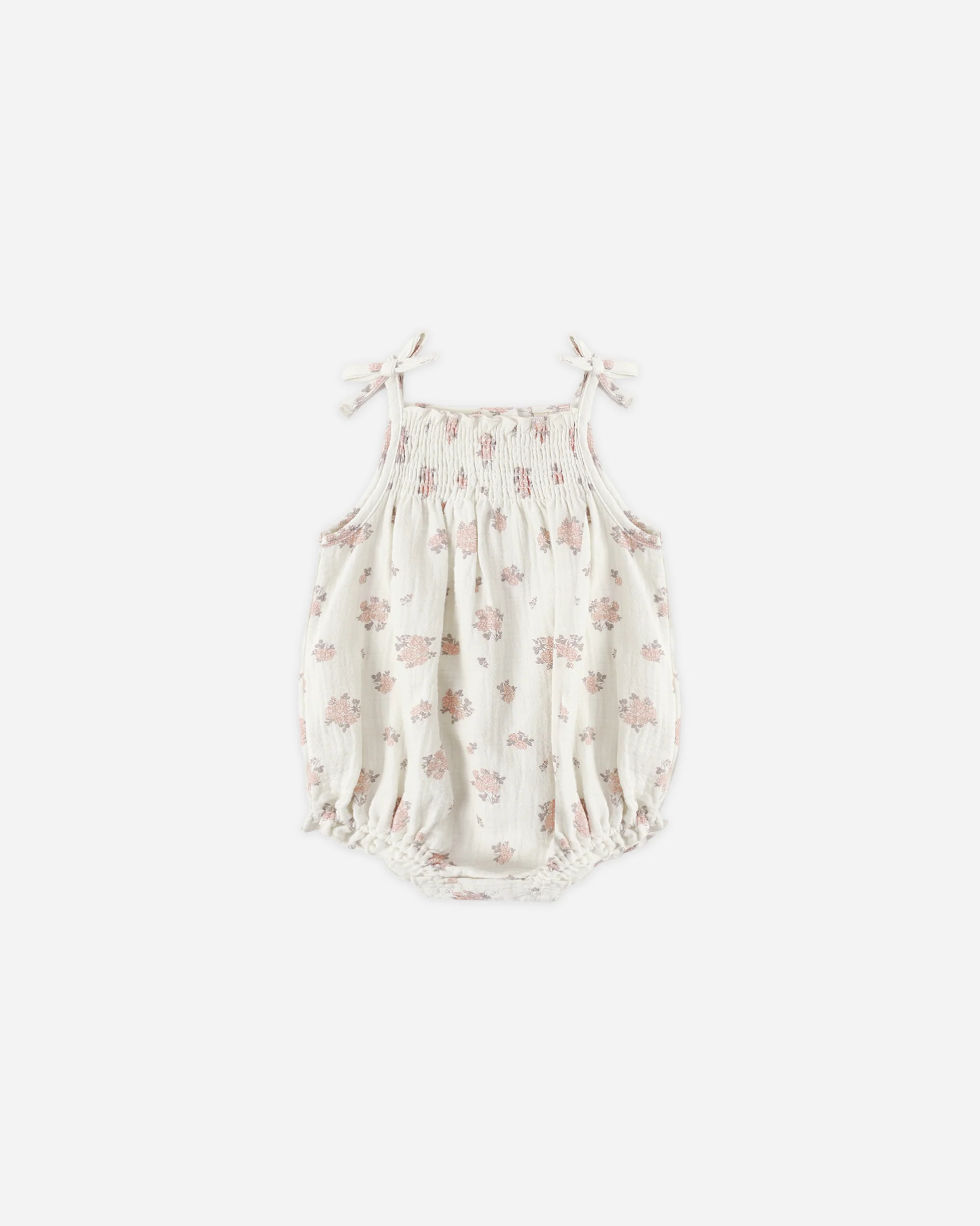 Quincy Mae Ivory Betty Romper Garden Rose