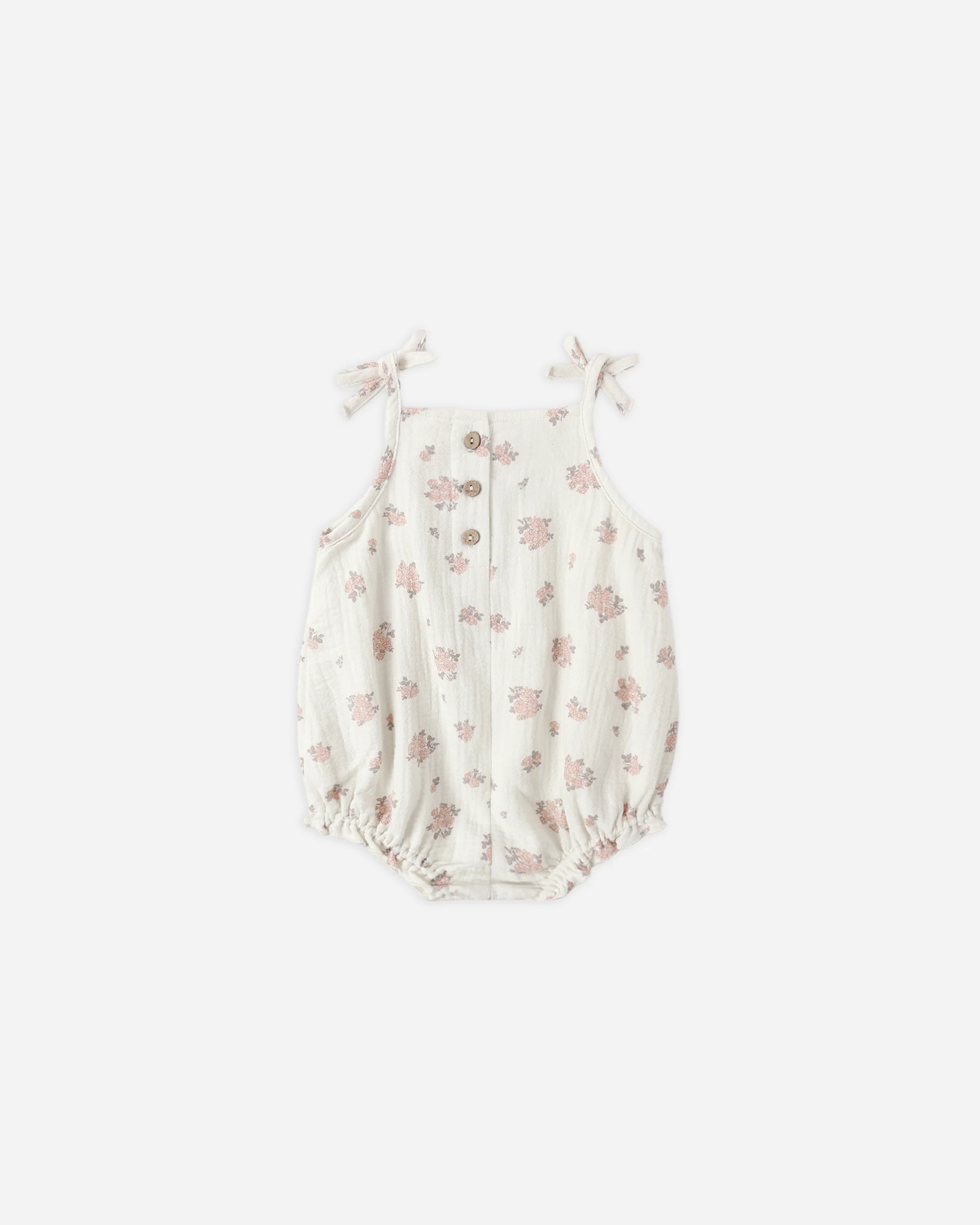 Quincy Mae Ivory Betty Romper Garden Rose - Image 2