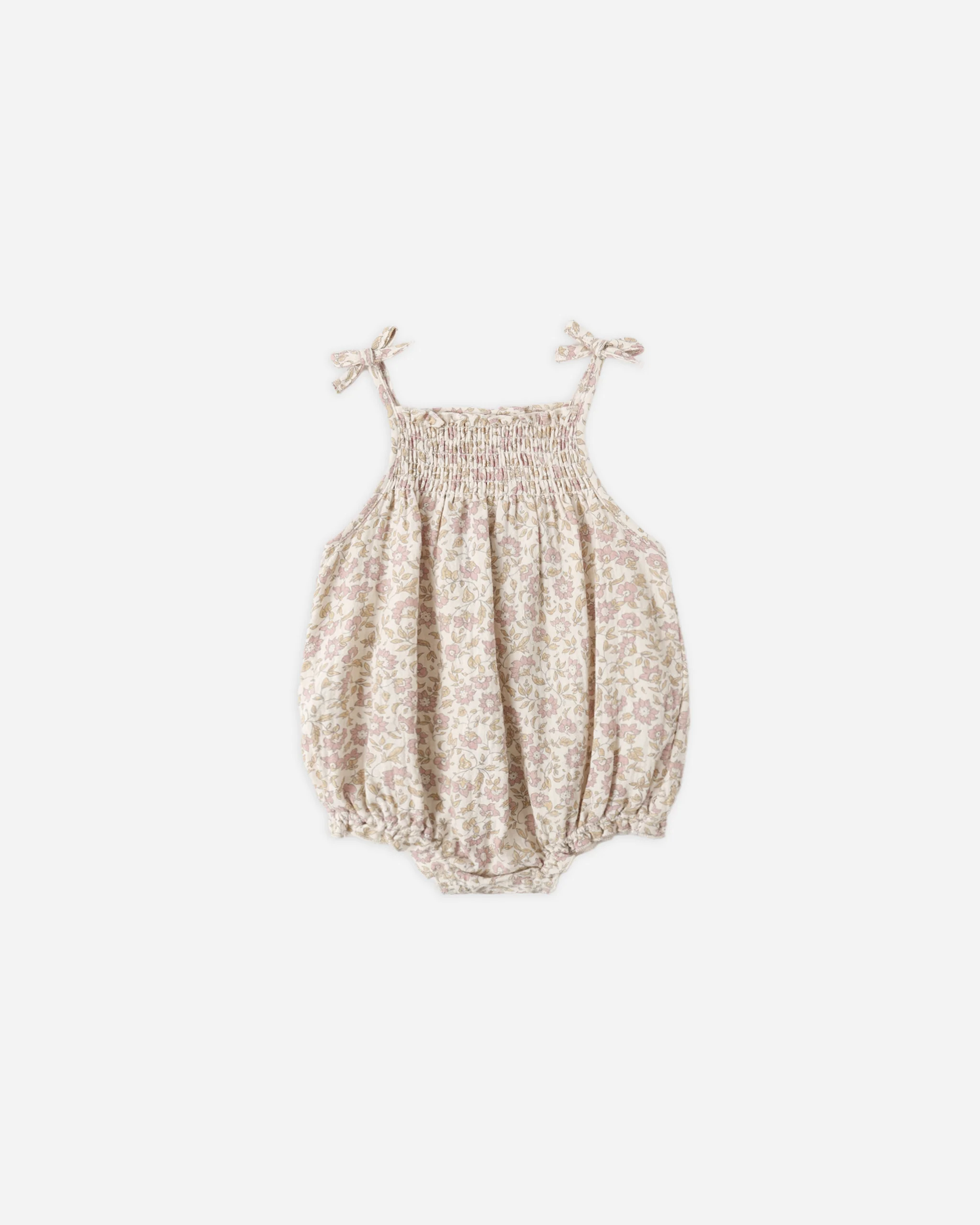 Quincy Mae Natural Betty Romper Dahlia