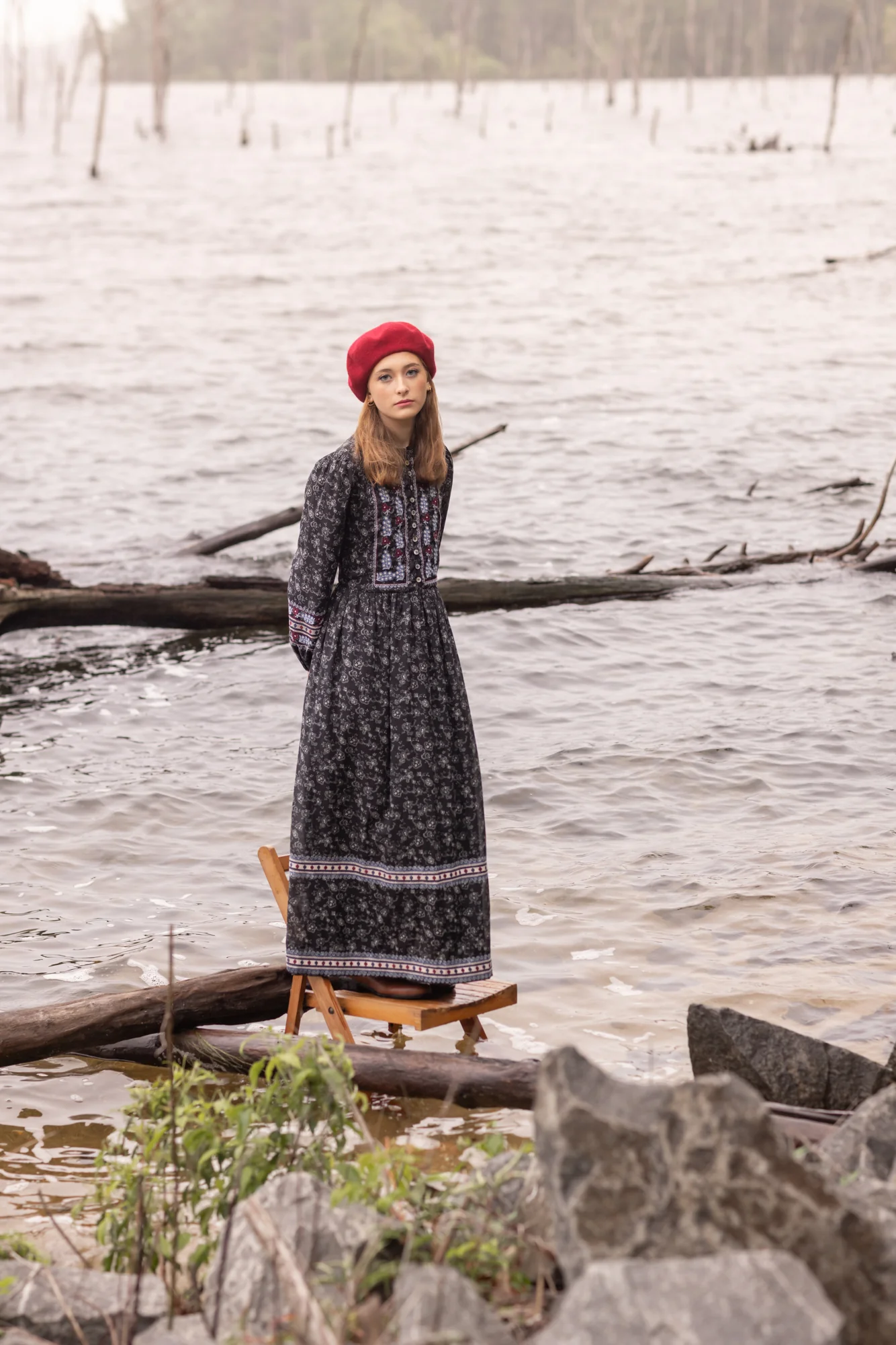 Poet Quinn Embroidered Dress (30 Bohemian)