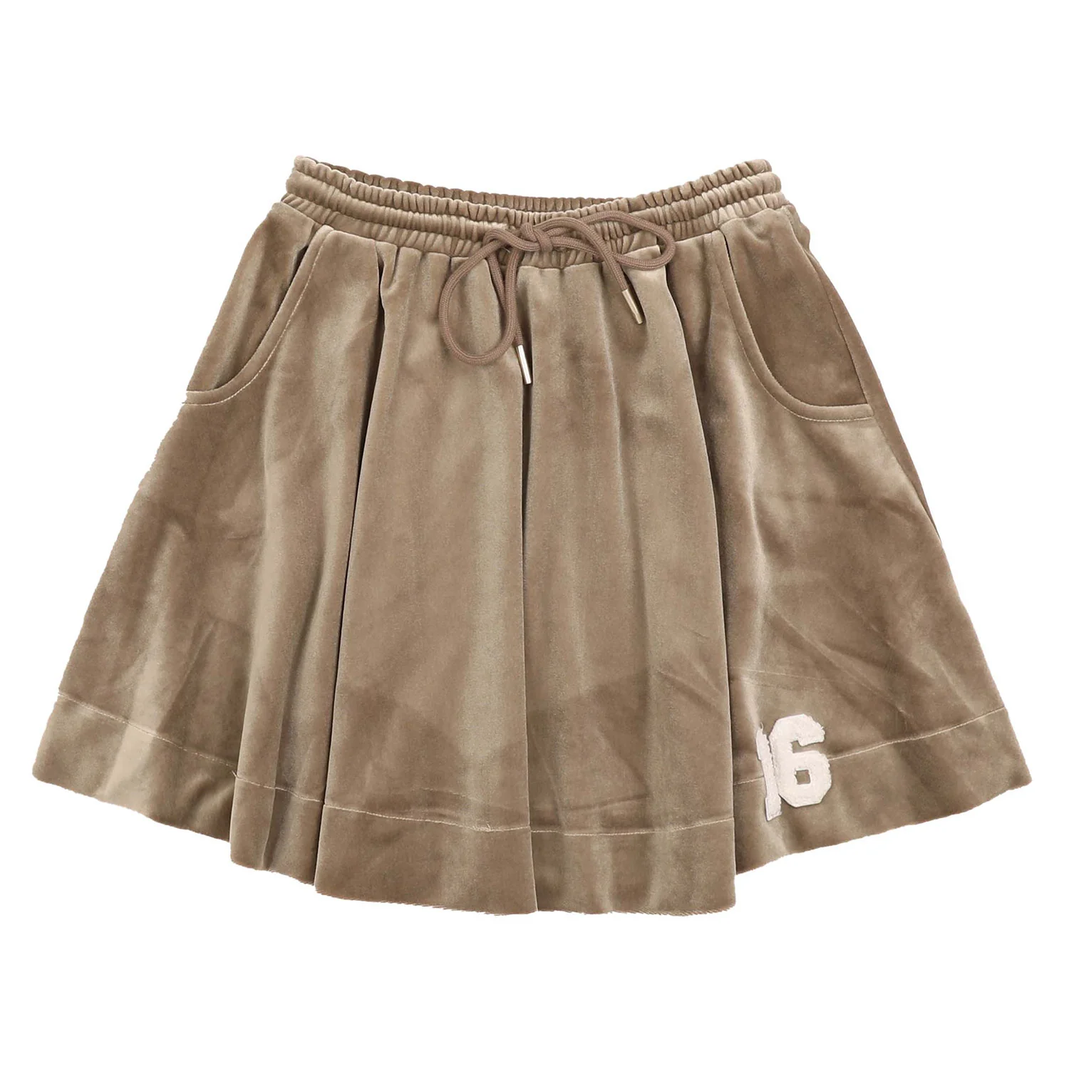Resort Taupe Velour Skirt