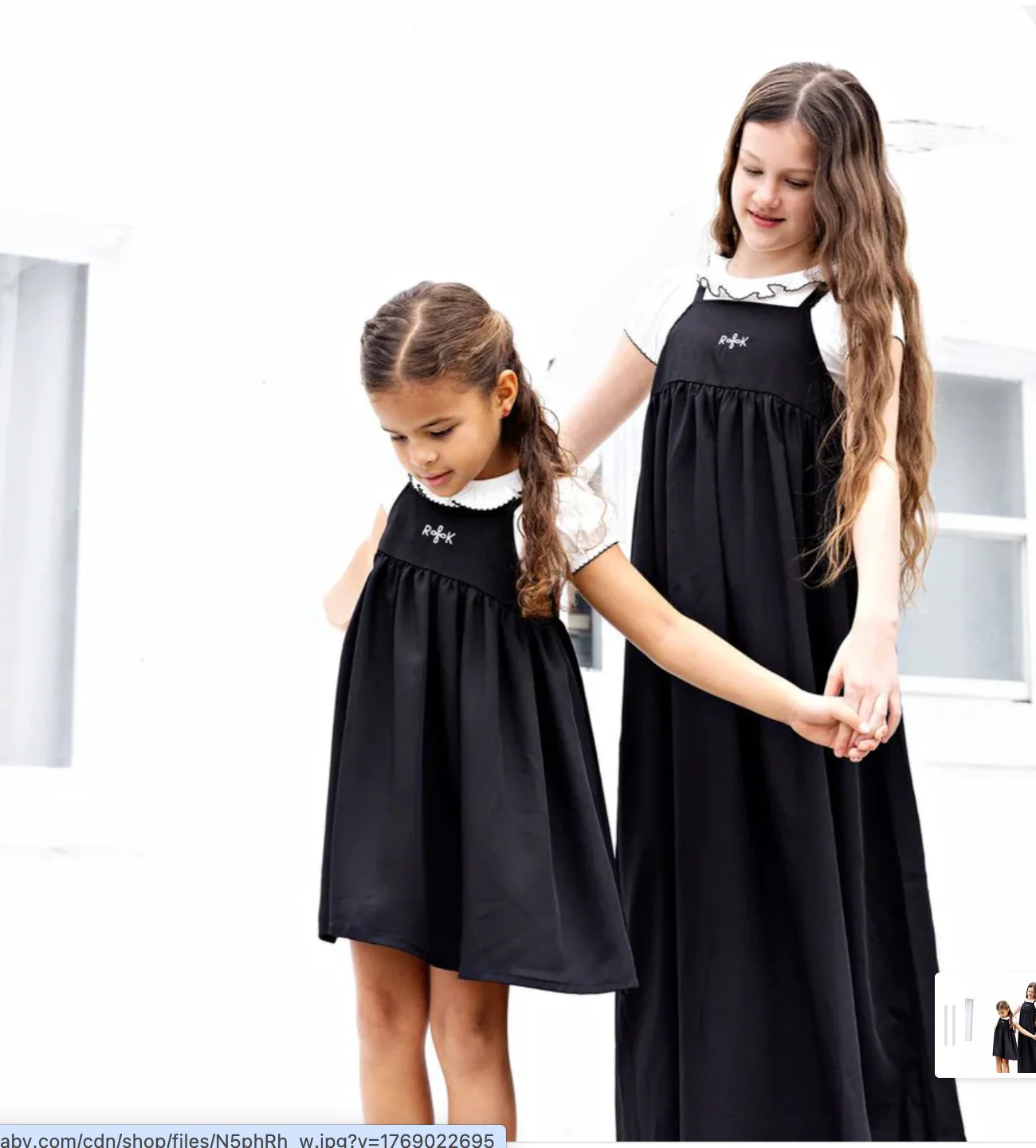 RetroKid Black Emery Maxi Jumper Dress - Image 3