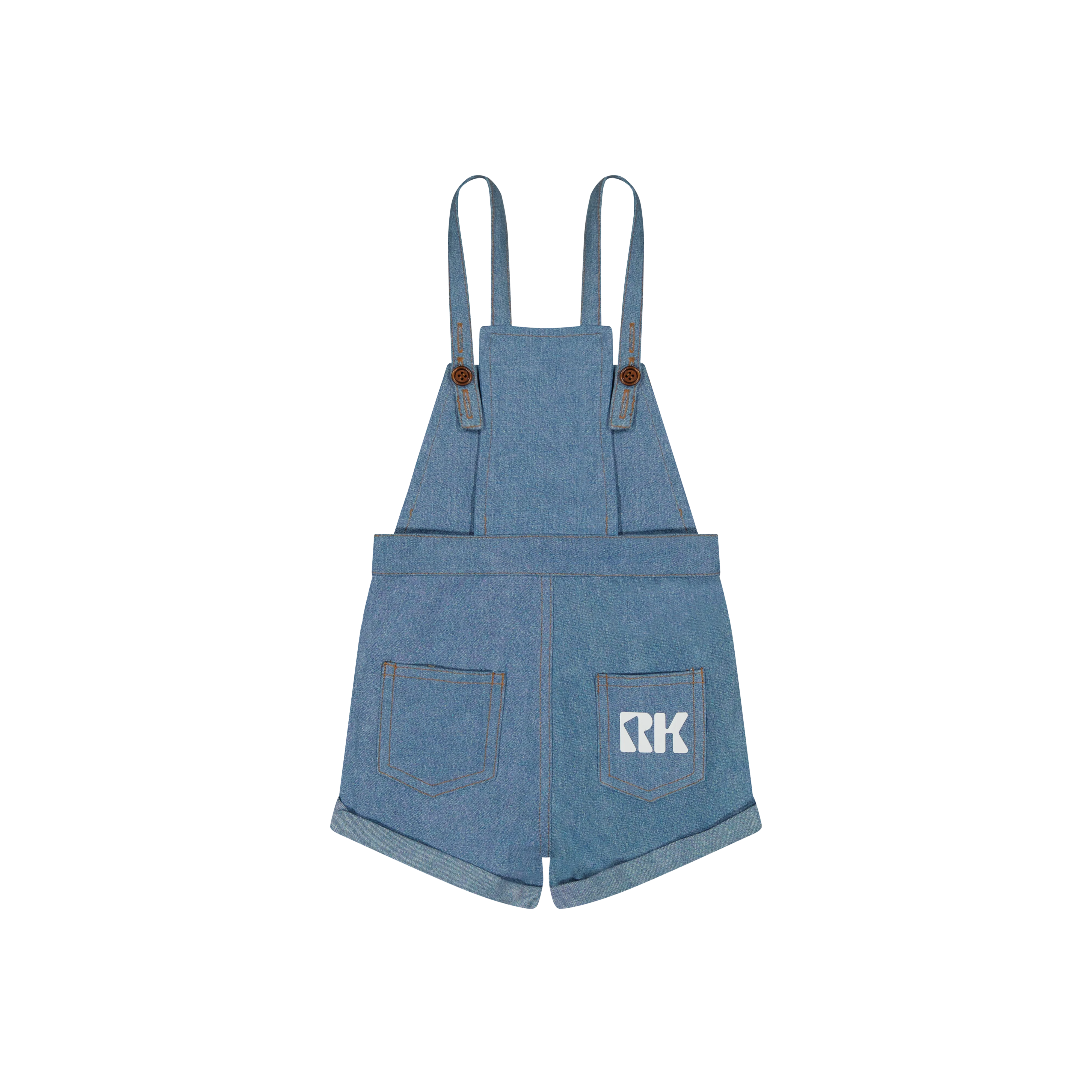 RetroKid Denim Hollis Denim Baby Overalls - Image 2