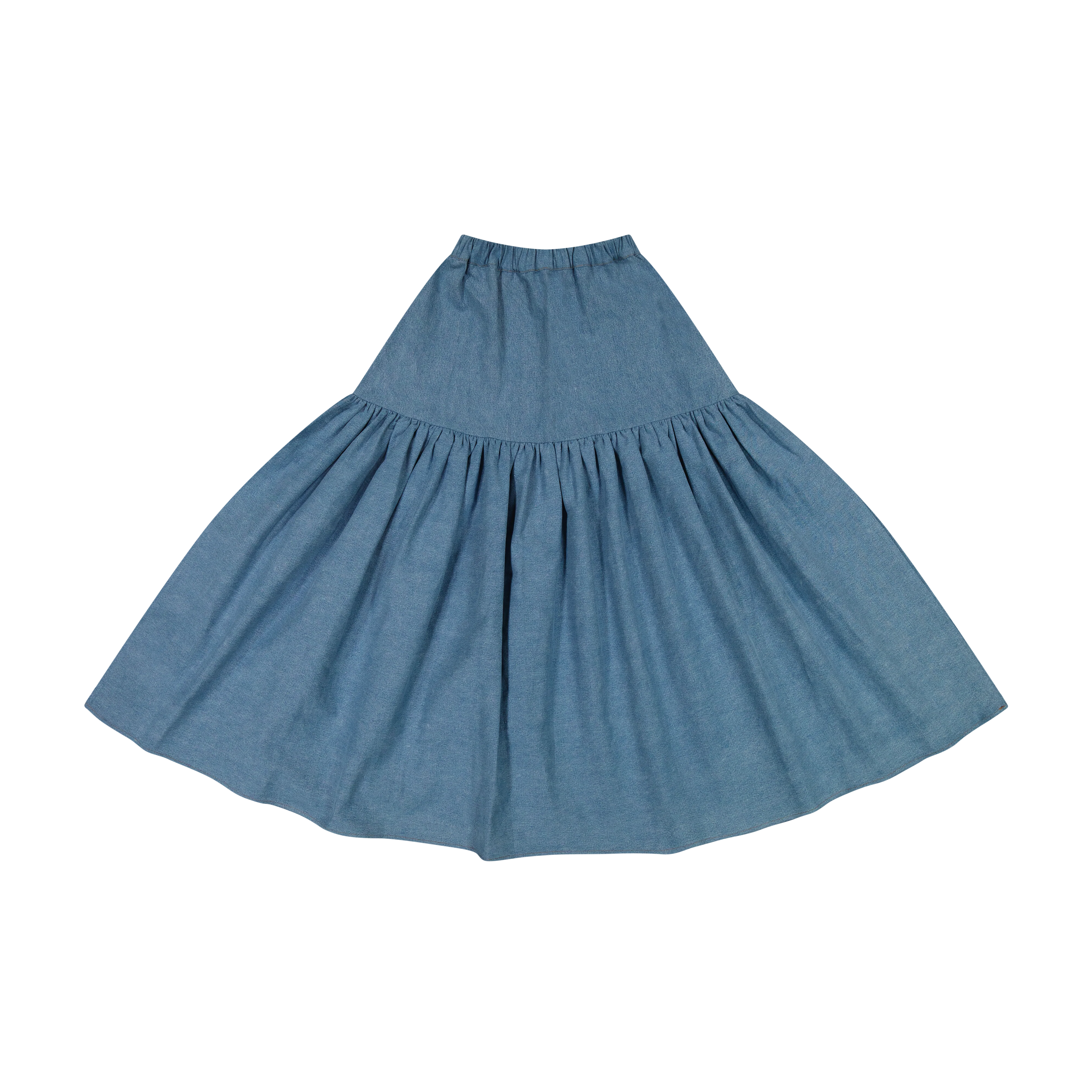 RetroKid Denim Hollis Denim Full Skirt - Maxi Length - Image 2