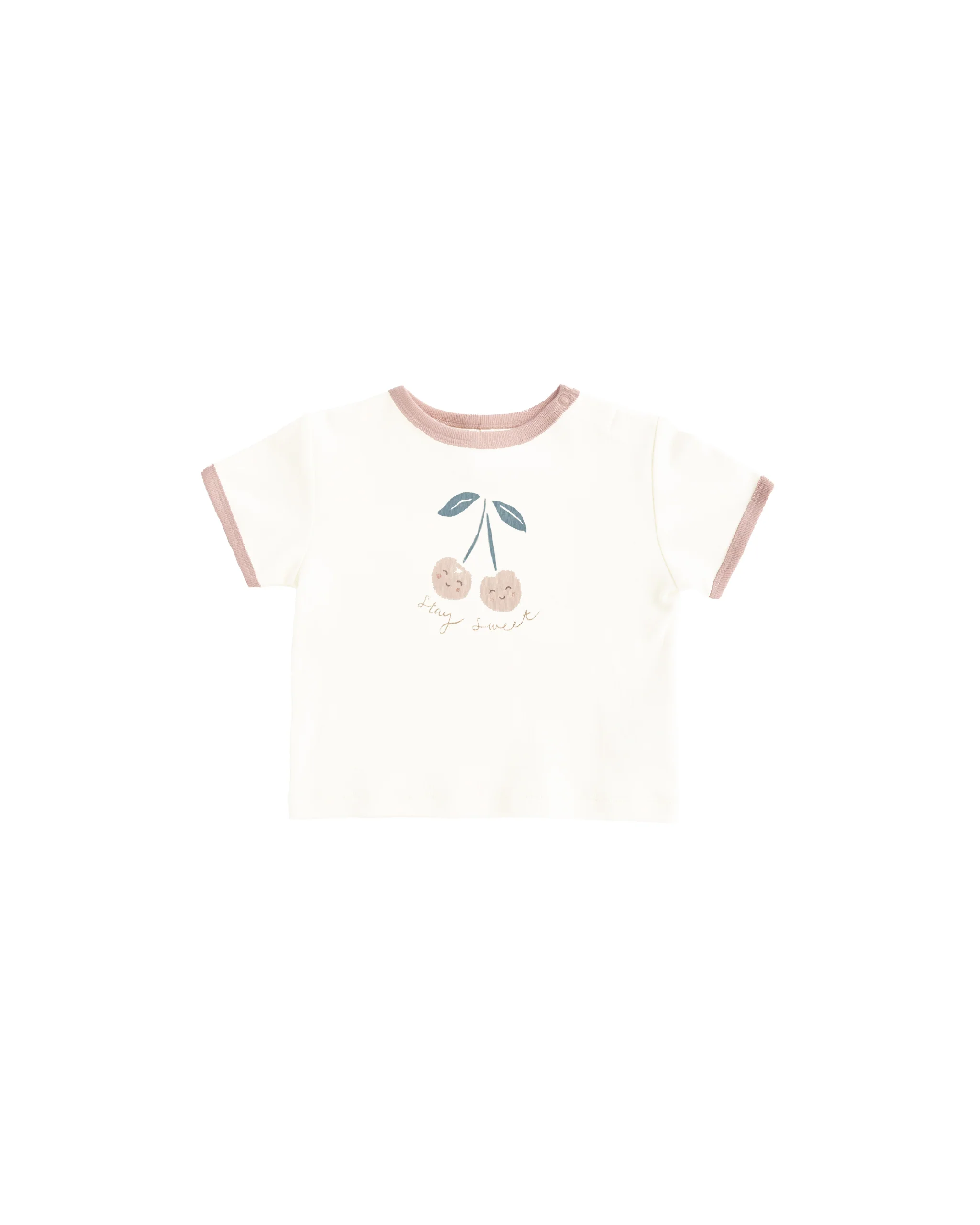 Quincy Mae Ringer Tee Cherry (QM533CERY)