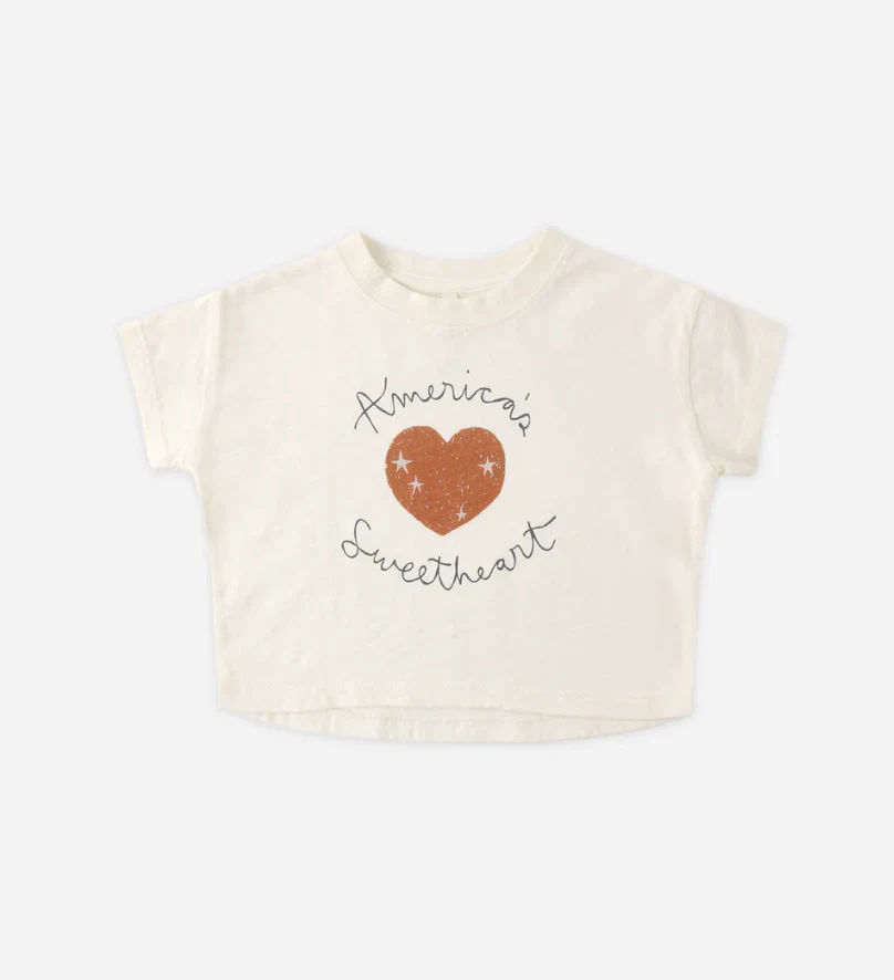 Rylee + Cru Boxy Tee Americas Sweetheart