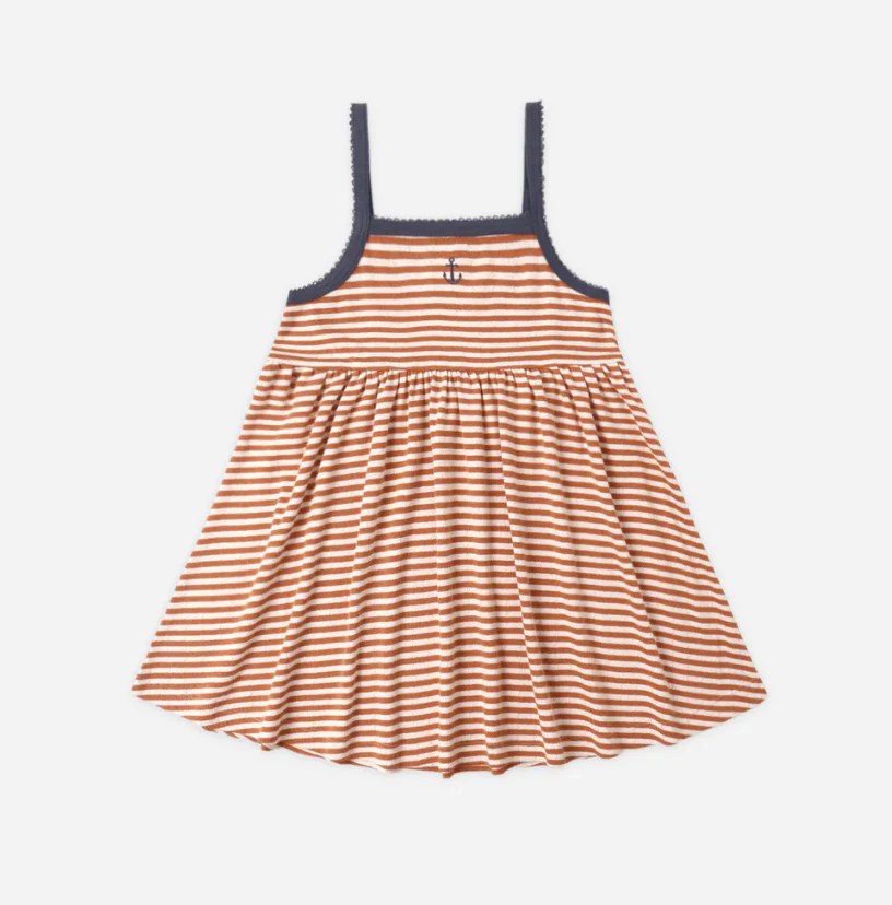 Rylee + Cru Lea Dress Poppy Stripe
