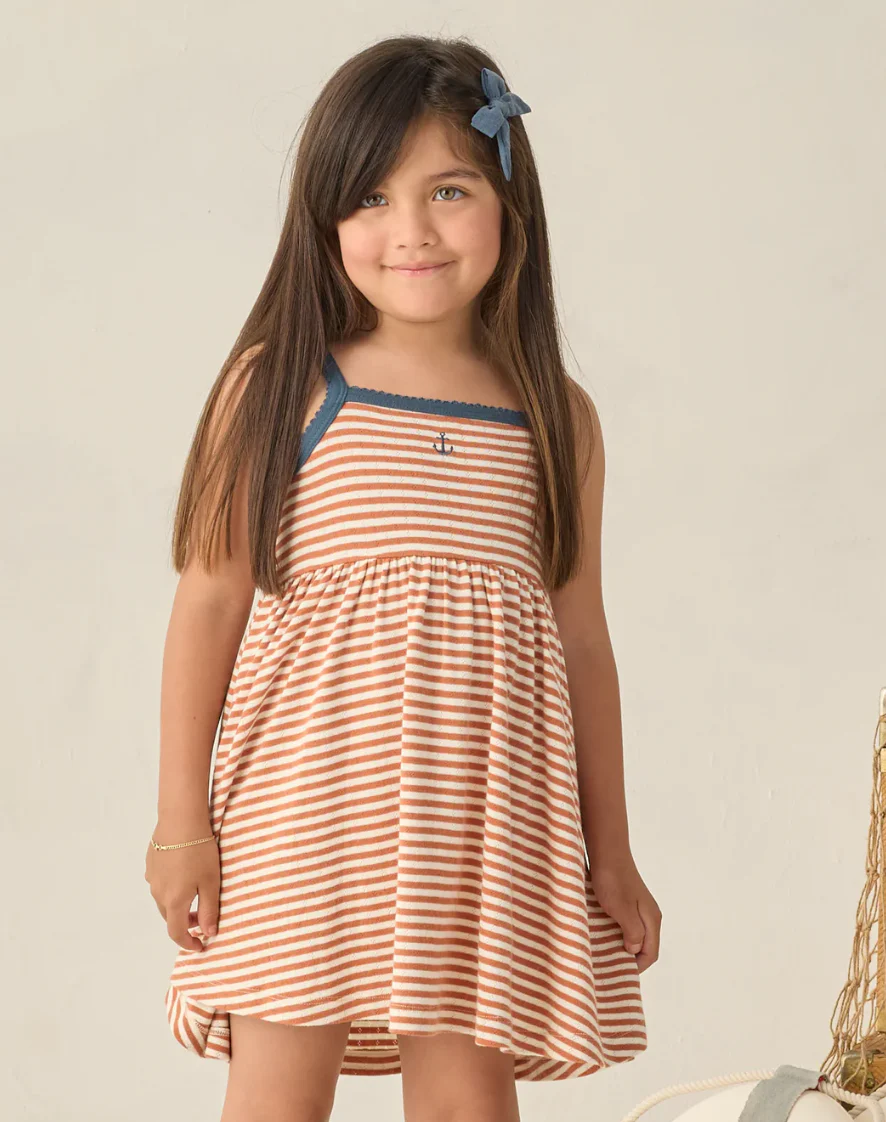 Rylee + Cru Lea Dress Poppy Stripe - Image 2