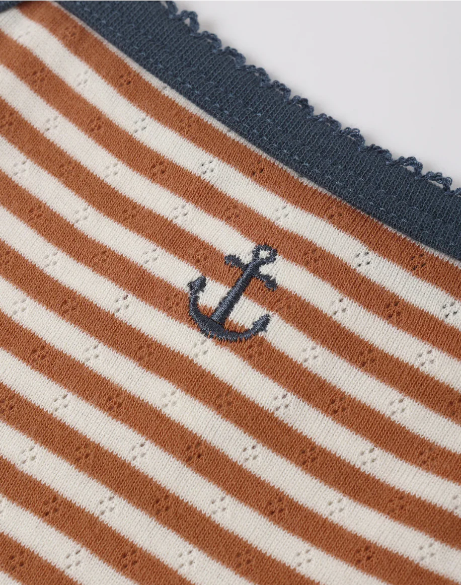 Rylee + Cru Lea Dress Poppy Stripe - Image 3