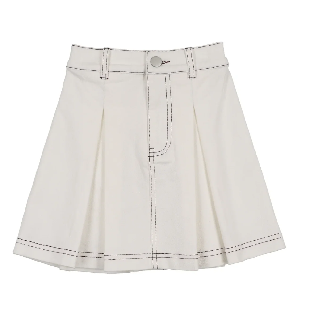 Bonjoy Sherpa Patch Jean Skirt - Lilac