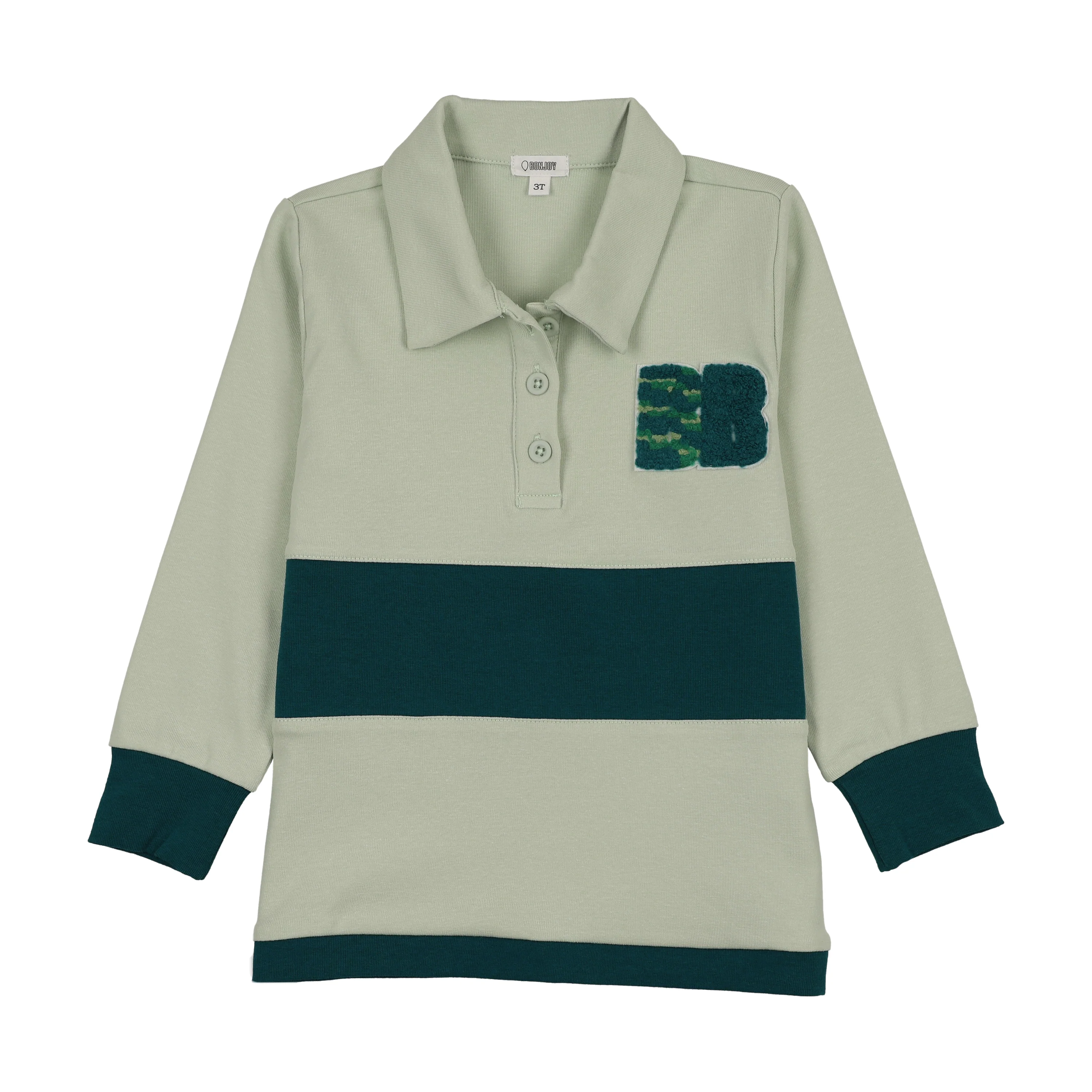 Bonjoy Sherpa Patch Polo - Mint Green