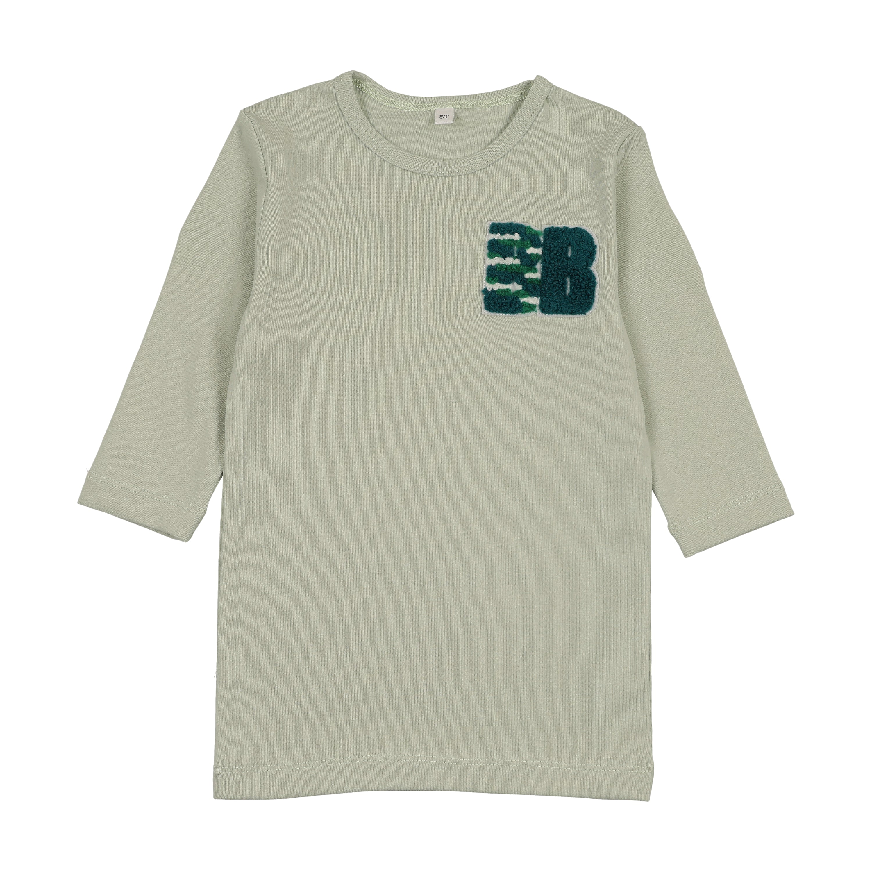 Bonjoy Sherpa Patch Short Sleeve T-Shirt - Girl - Mint Green