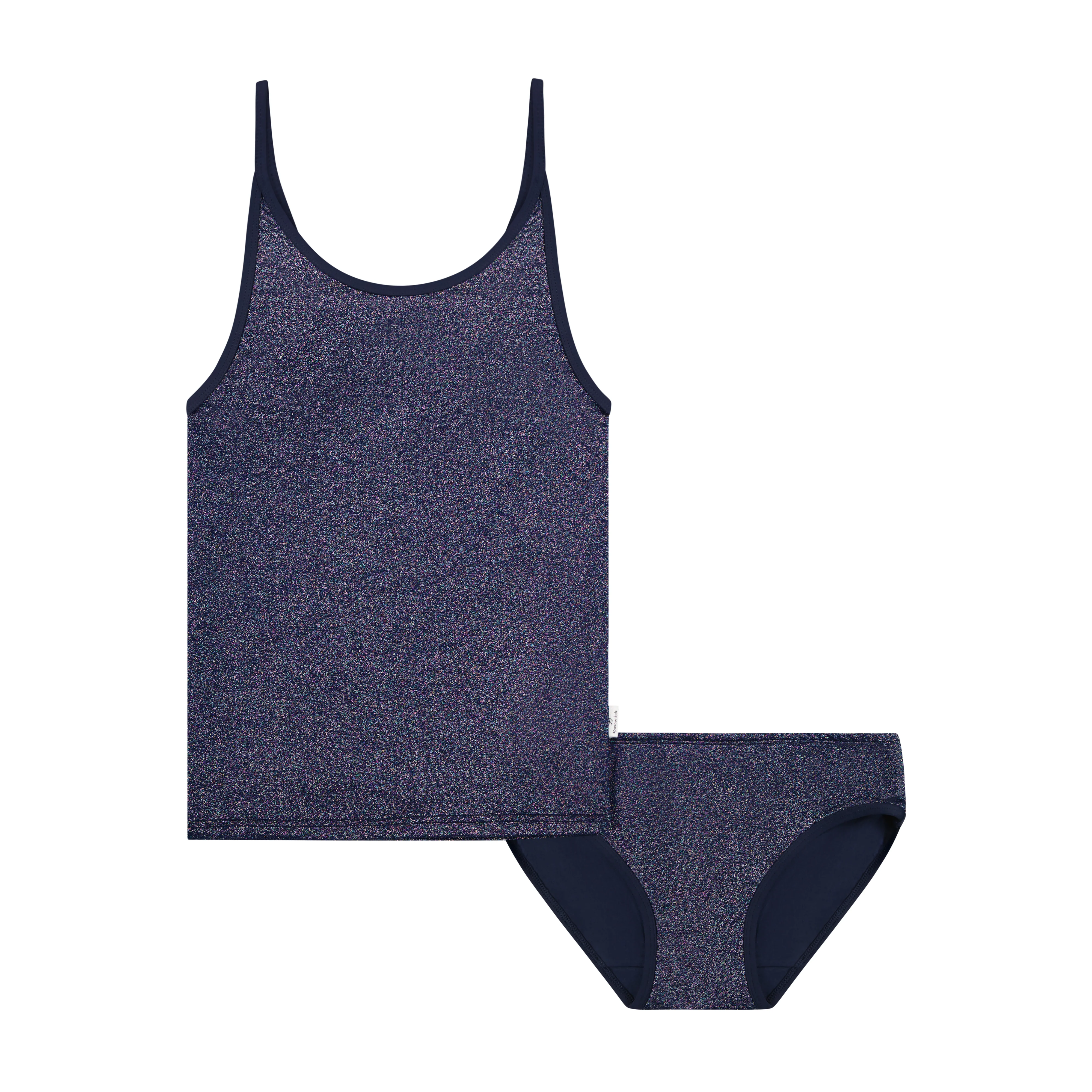 Sparrow Kids Blue Shimmer Girls Tankini - Image 2