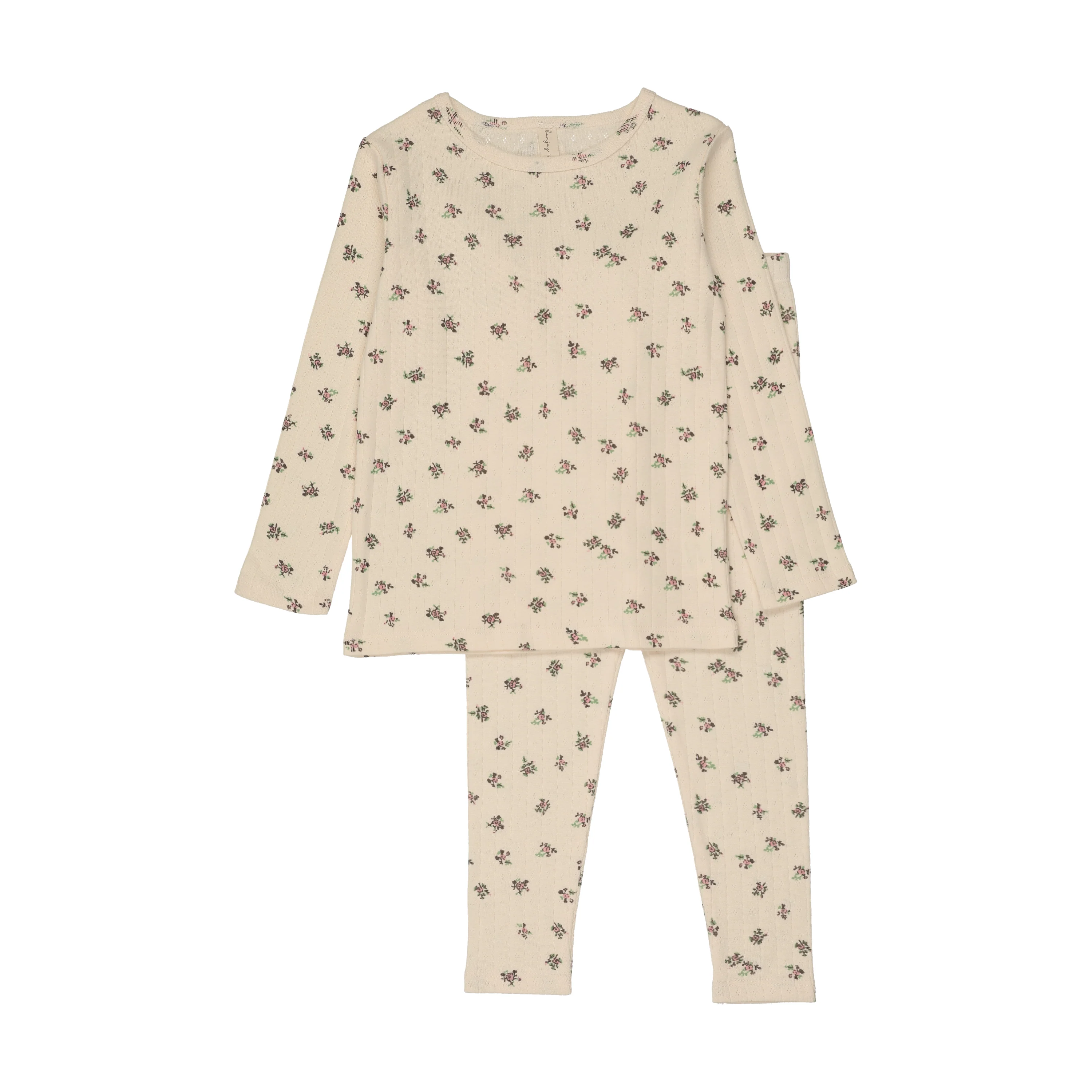 Bonjoy Springtime Chic Long Sleeve Pajamas - Cluster Floral