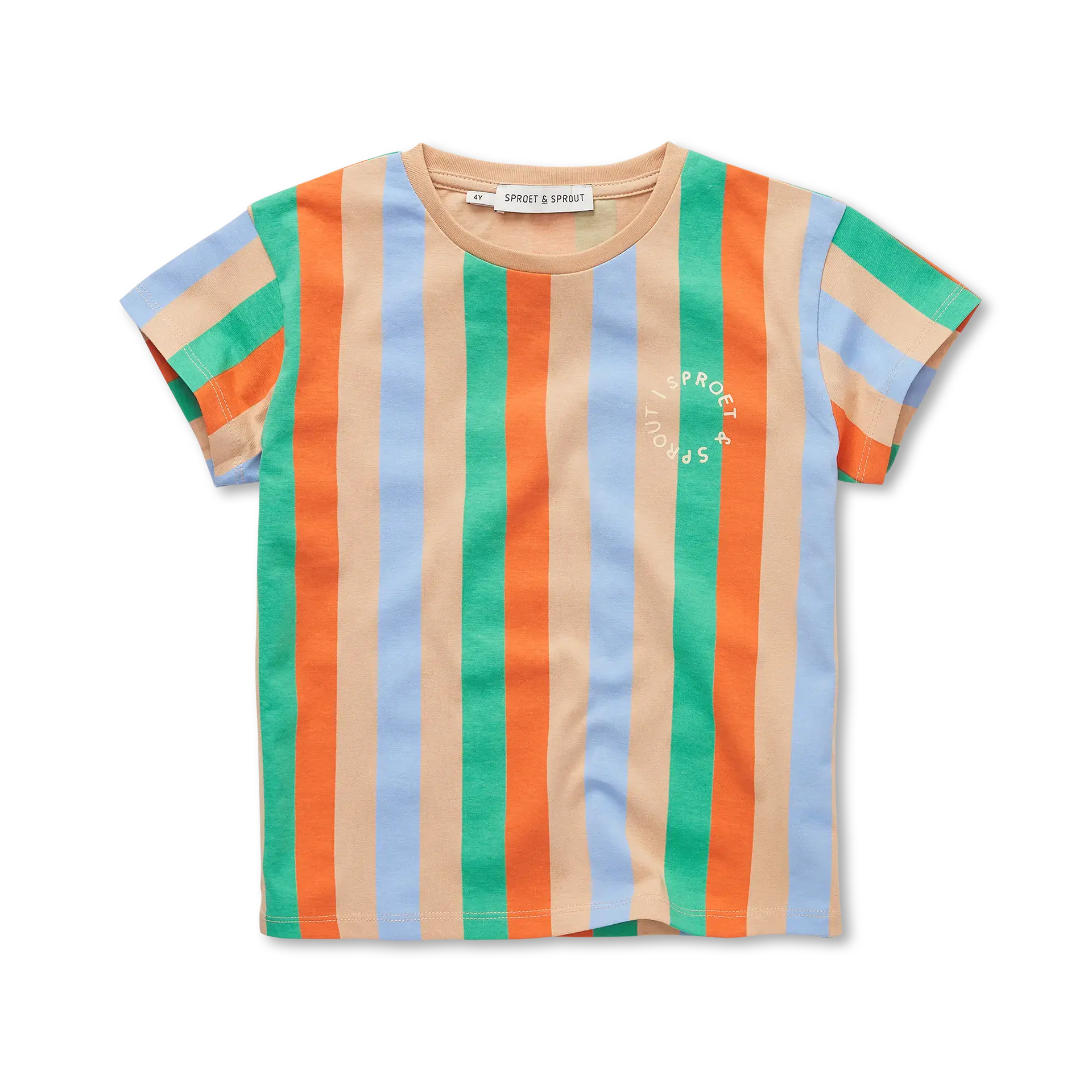 Sproet & Sprout T-shirt vertical stripes - Sand 2151