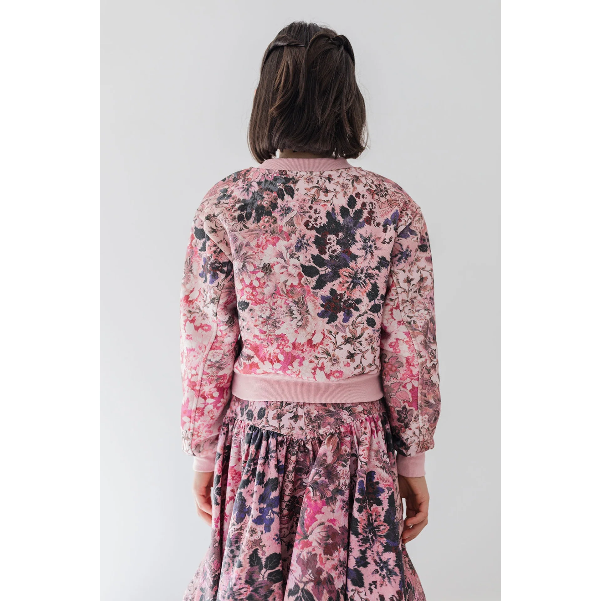 Steph Blurred Floral Print Sweat Top (8194T) - Image 3