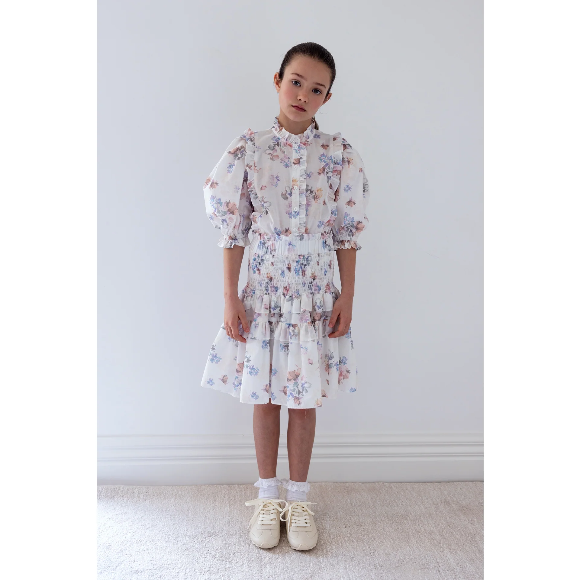 Steph Flutter Floral Print Voile Shirt (2119) - Image 3