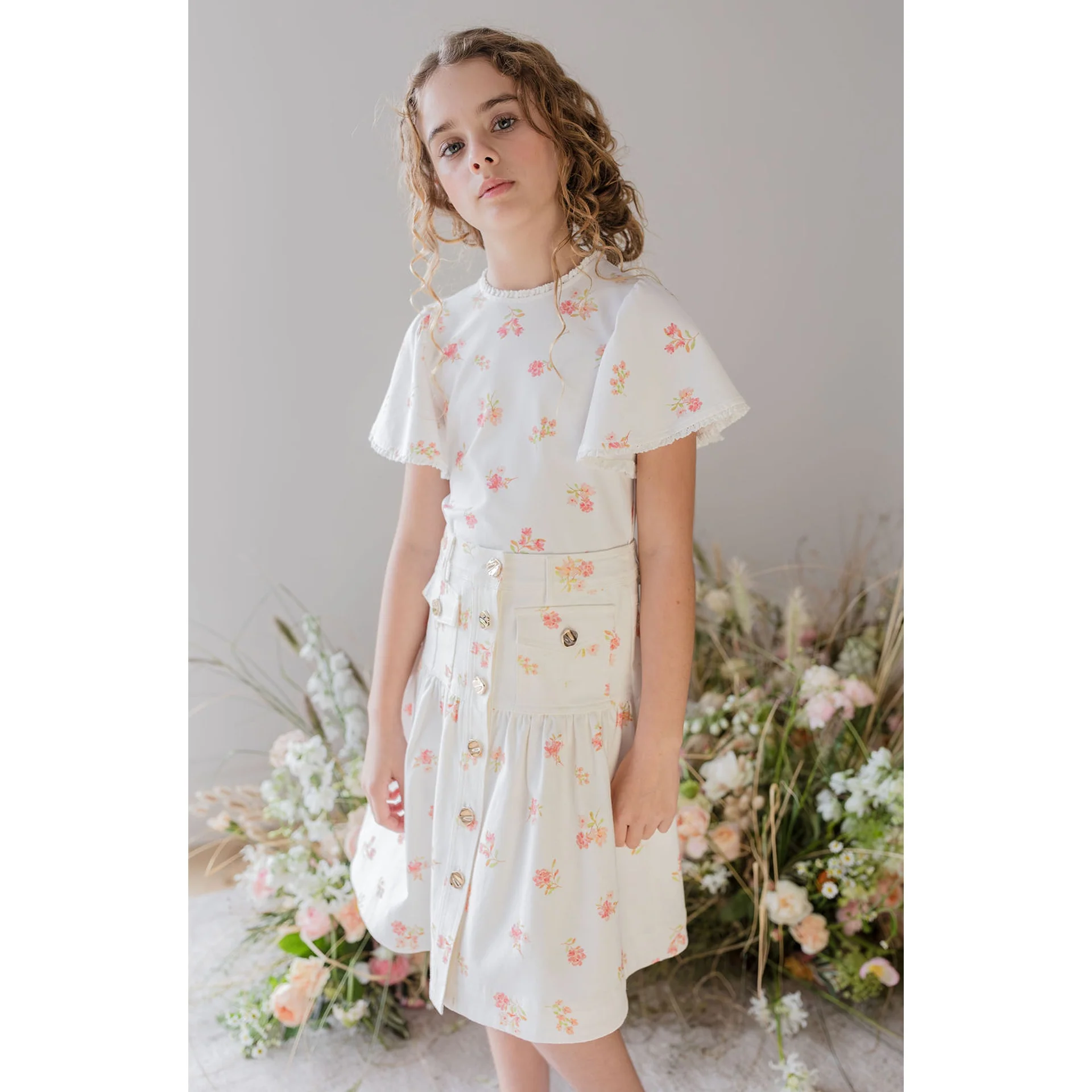 Steph Petite Rose T-shirt LONG SLEEVE