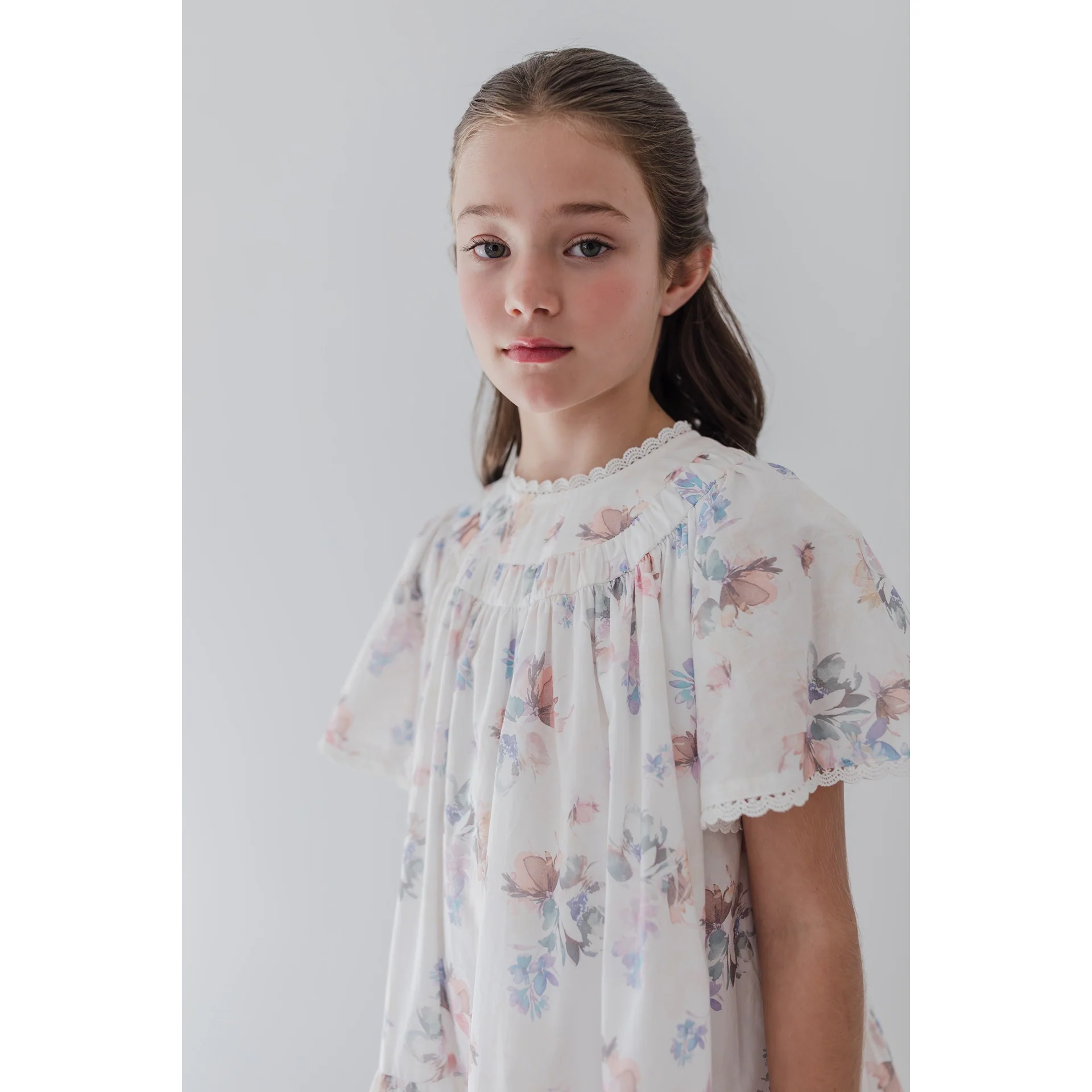 Steph Flutter Floral Print Voile Dress (8212D) - Image 3