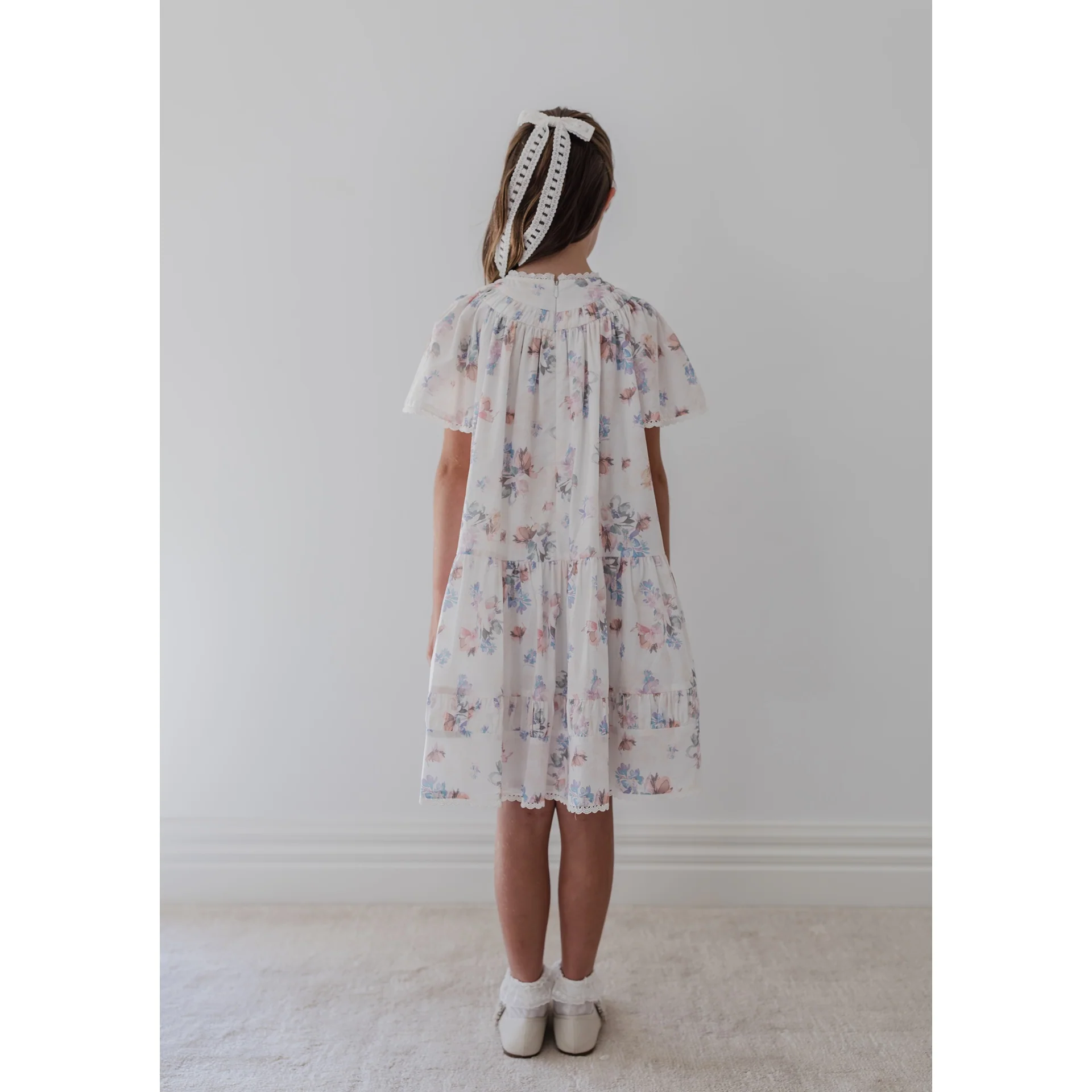 Steph Flutter Floral Print Voile Dress (8212D) - Image 4