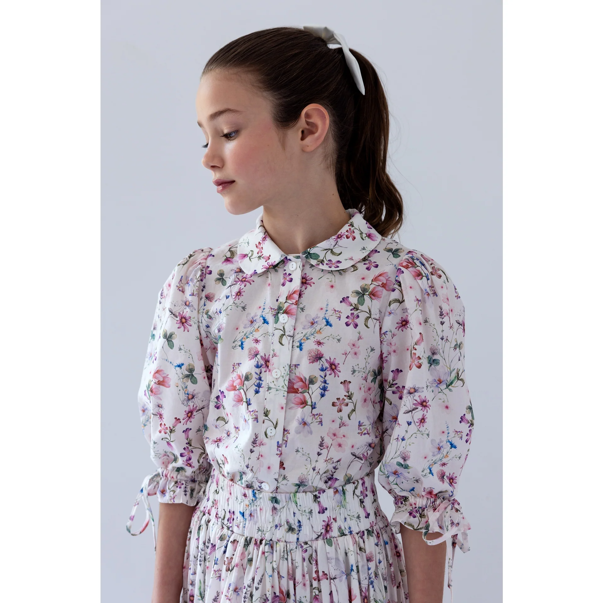 Steph Whispy Floral Print Voile Skirt (8210S) - Image 4