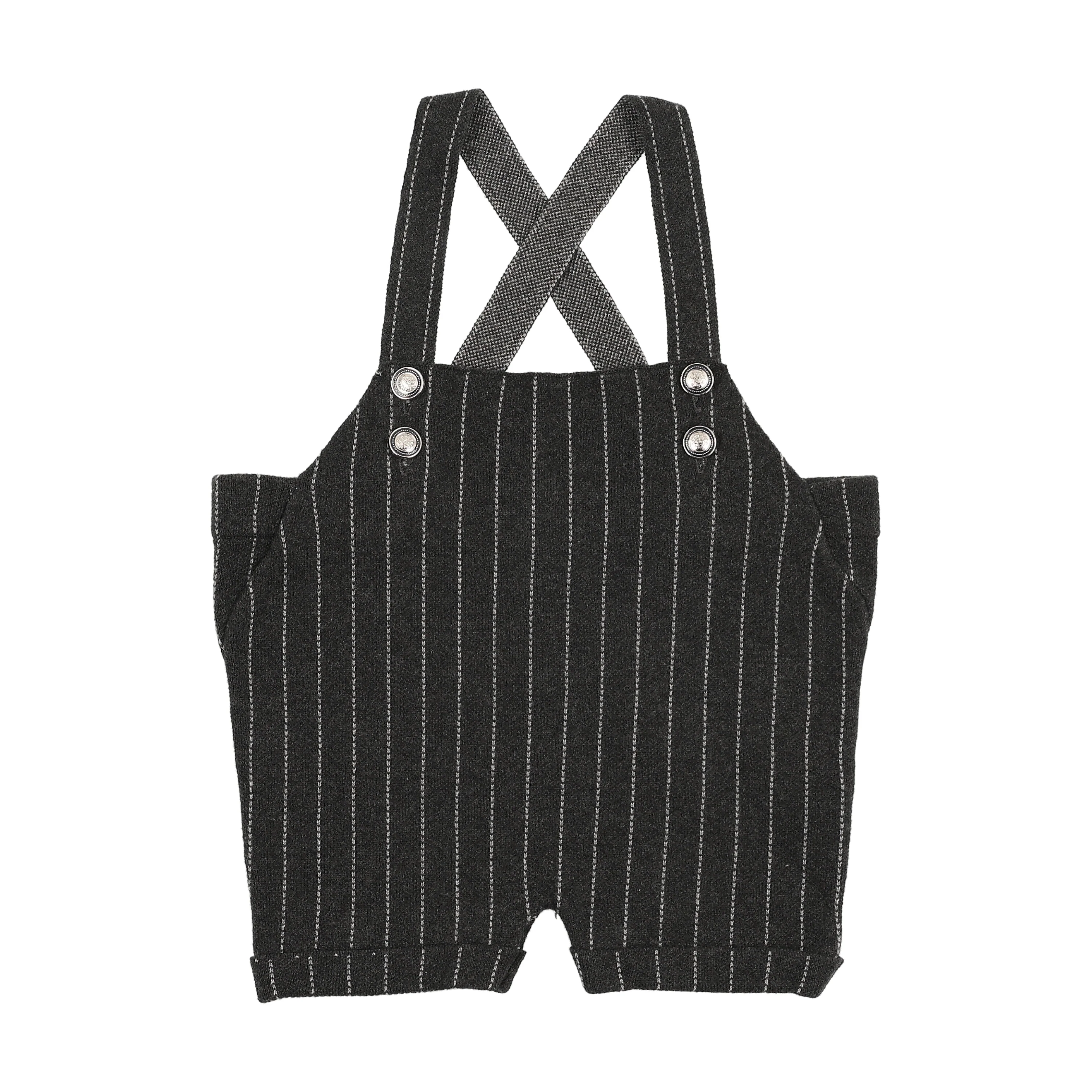 Sweet Threads Grey Stripe Orian Romper