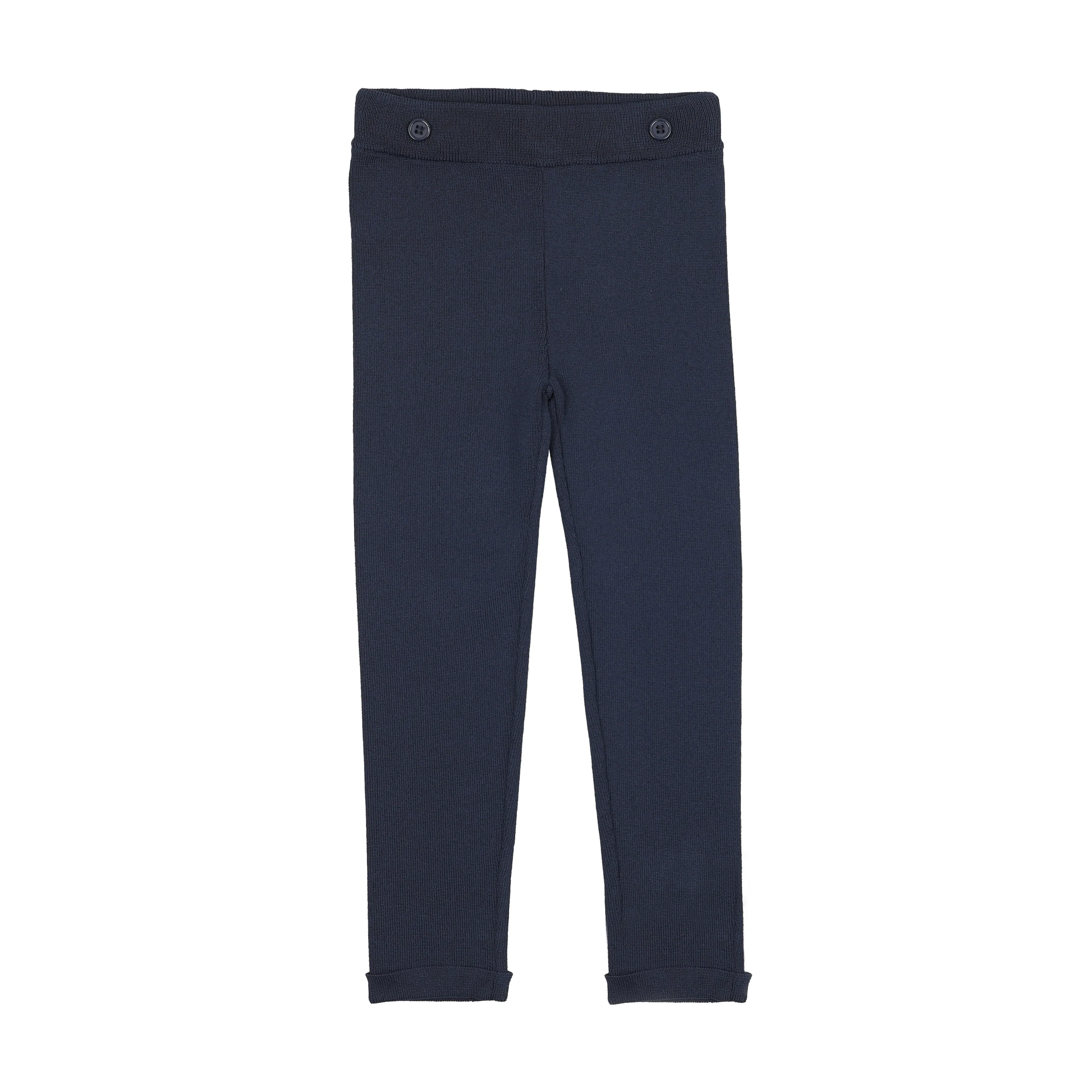 Sweet Threads Navy Carlton Pants Knit