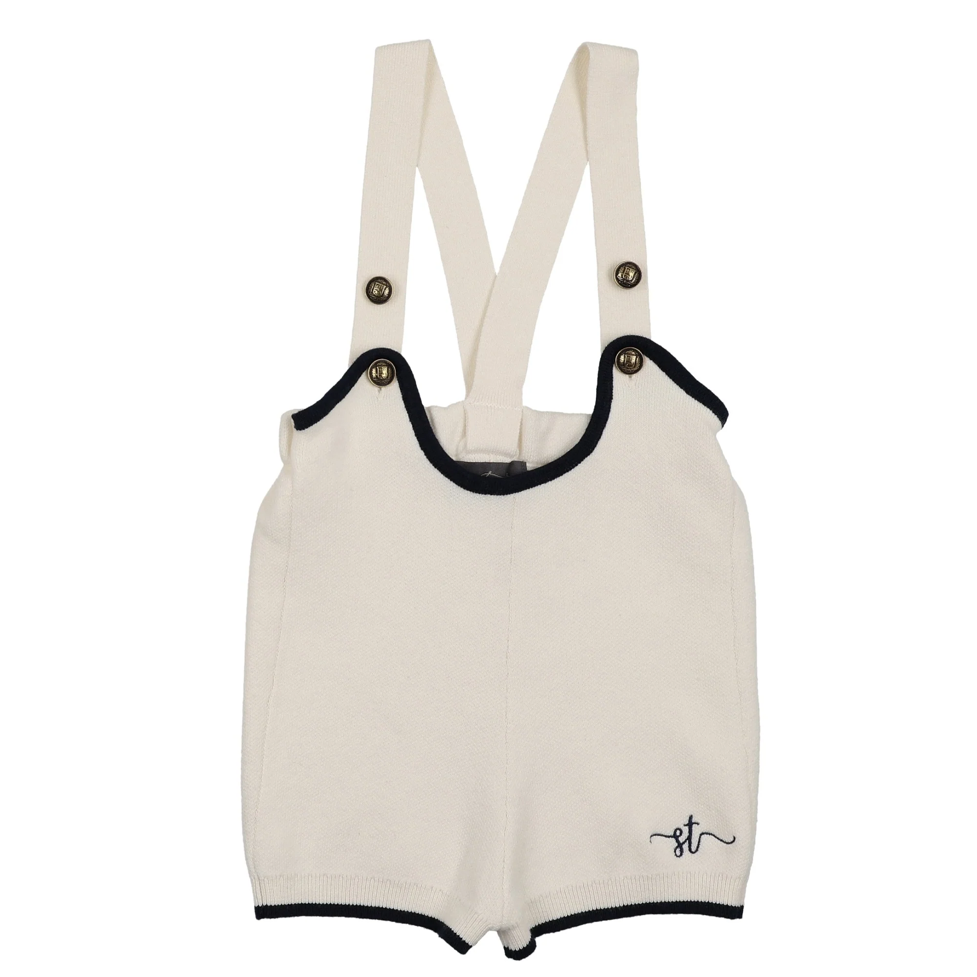 Sweet Threads Cream Noah Romper
