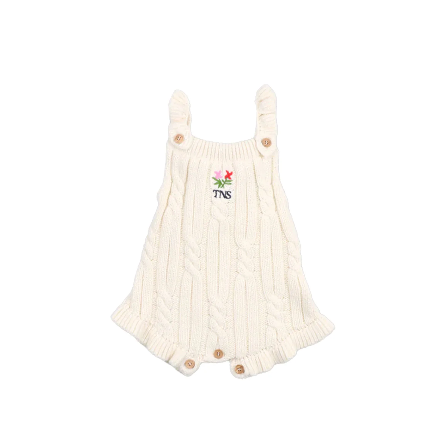 The New Society - Bluebell Baby Romper Ecru