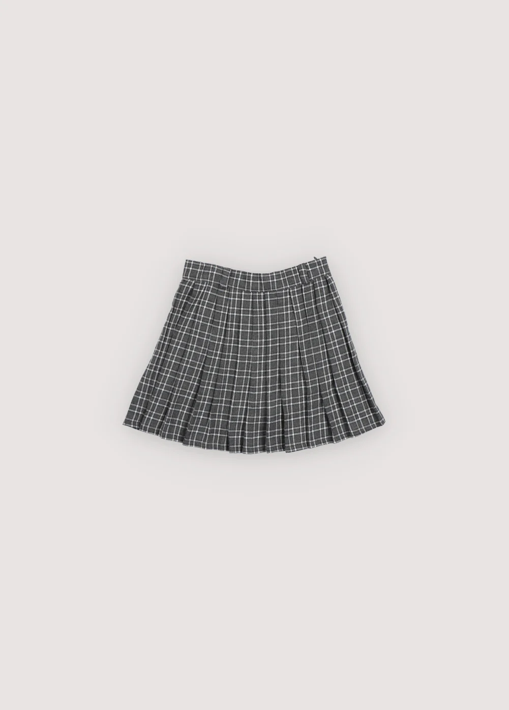 The New Society Galactic Grey Check Martina Special Skirt KNEE LENGTH - Image 2