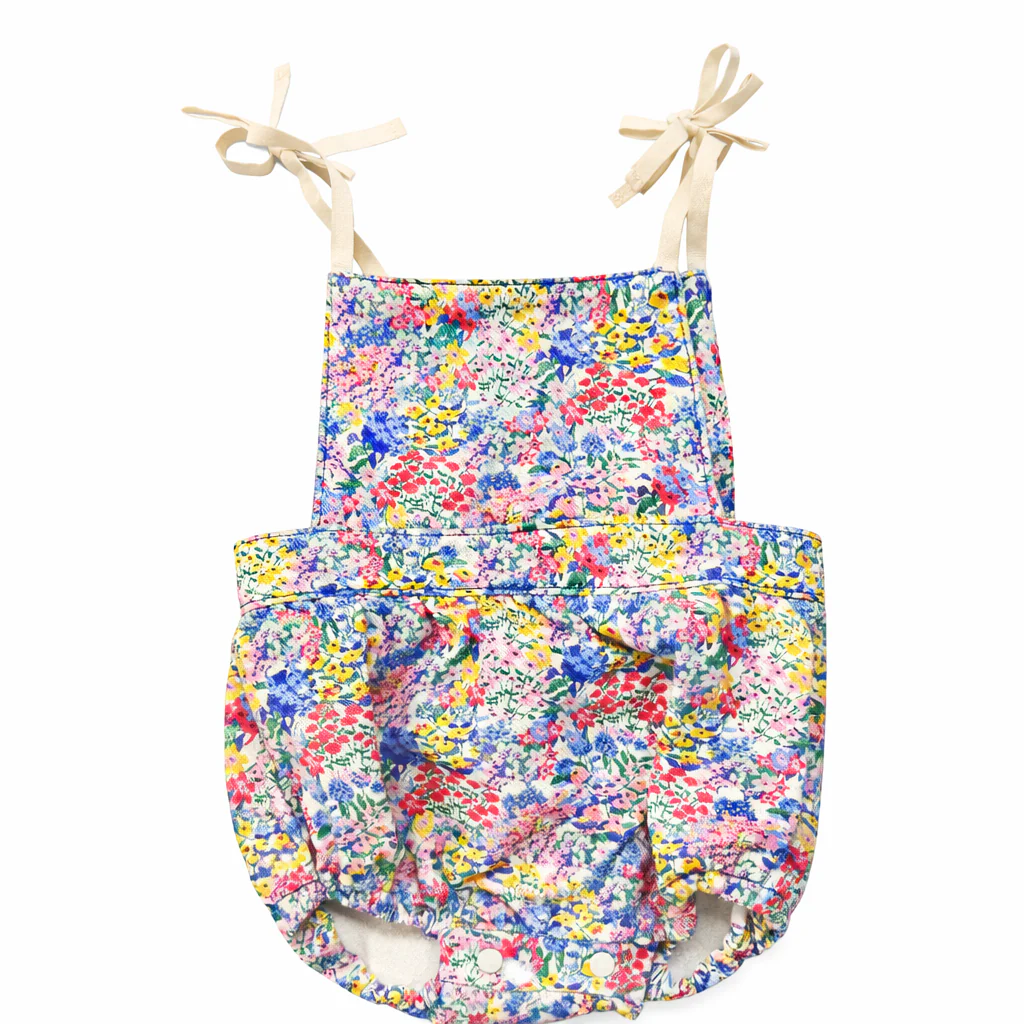 The New Society - Lily Baby Romper Verbena Print