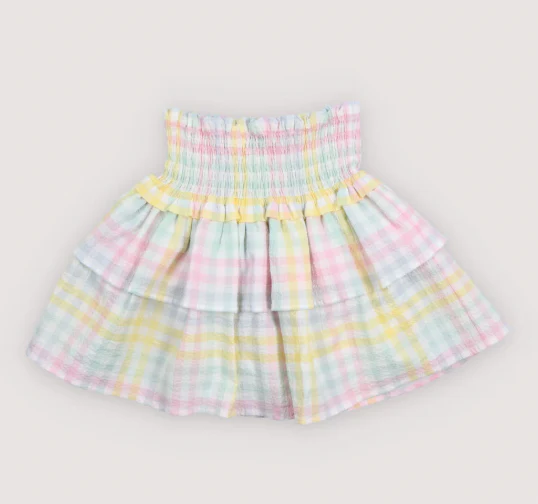 The New Society - Mallow Skirt Mallow Check
