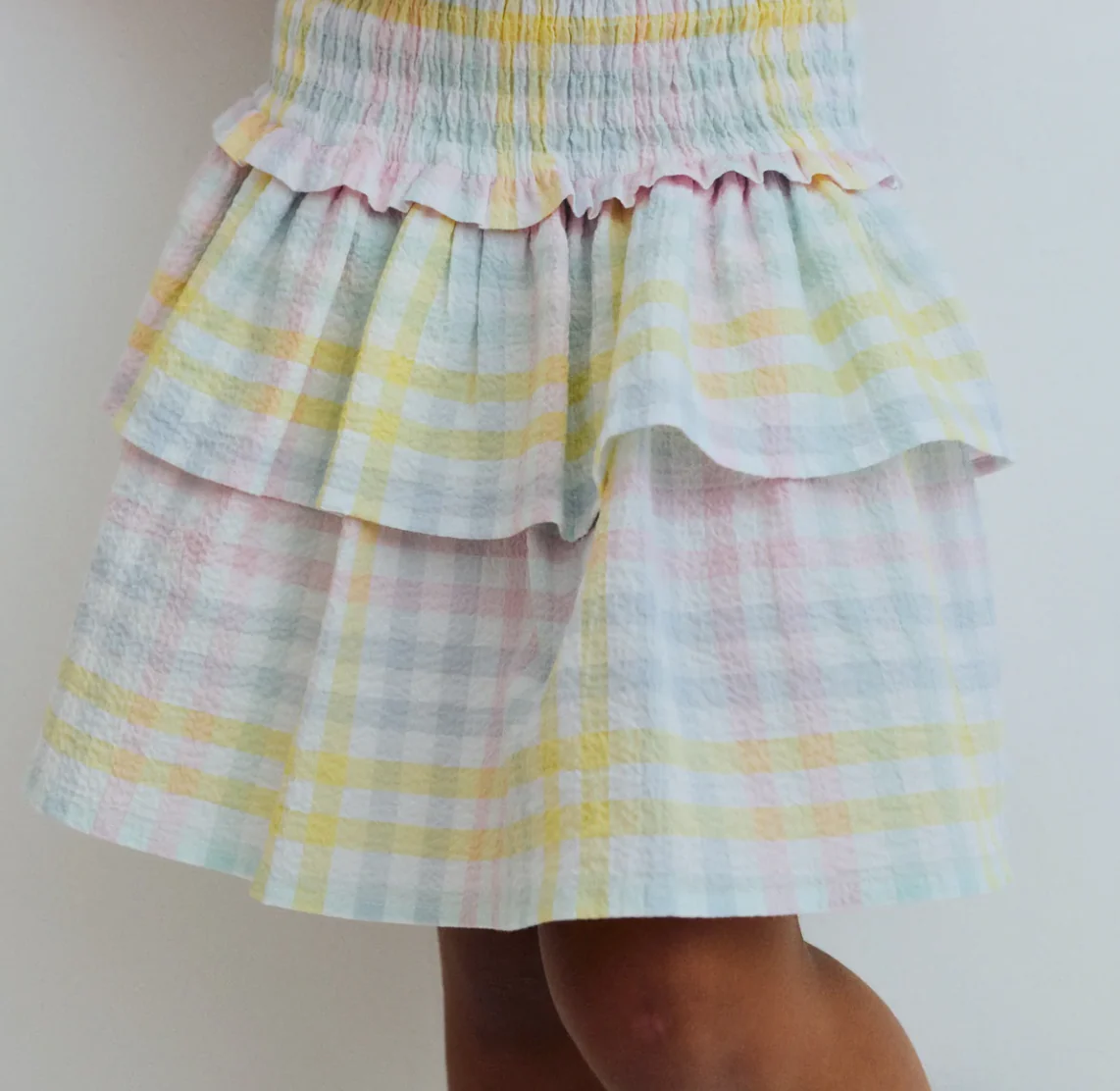 The New Society - Mallow Skirt Mallow Check - Image 2