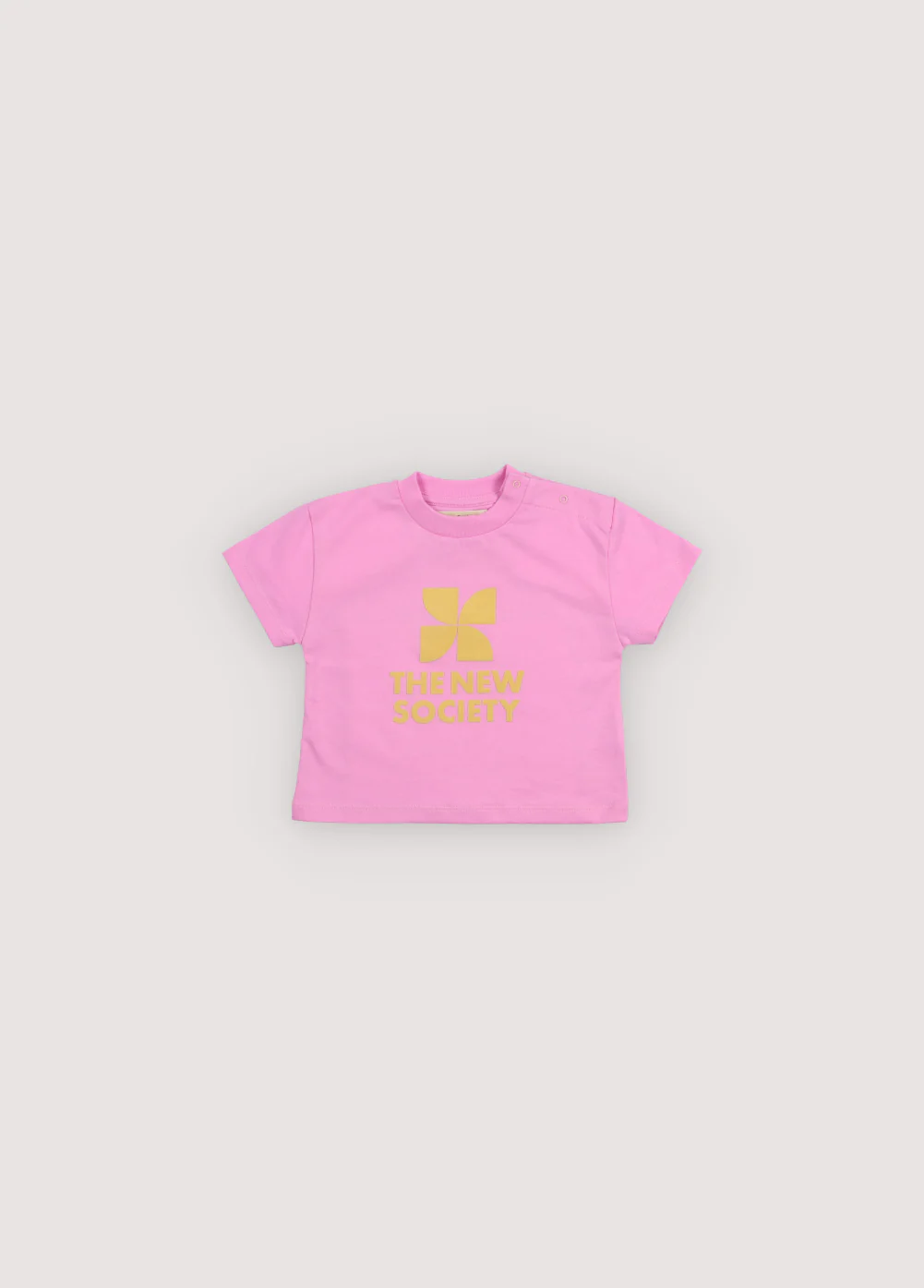 The New Society - Tns Logo Baby T-Shirt Pink Lavander - Image 2