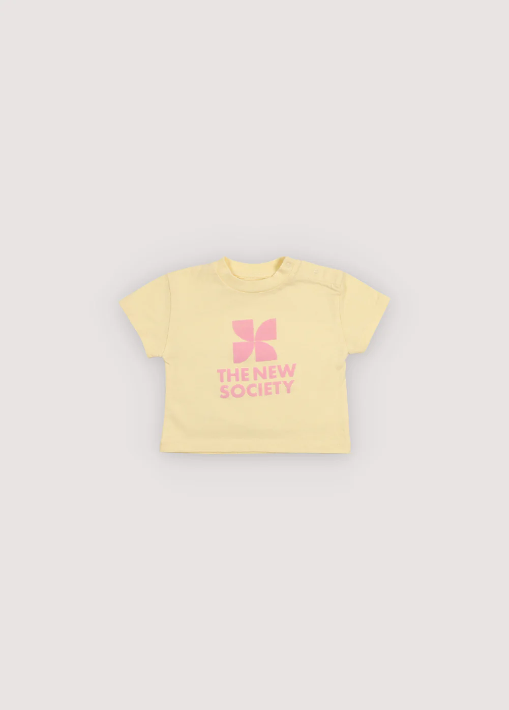 The New Society - Tns Logo Baby T-Shirt Soft Lemon - Image 2