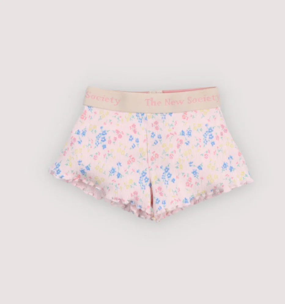 The New Society - Tns Rib Baby Short Sabina Print
