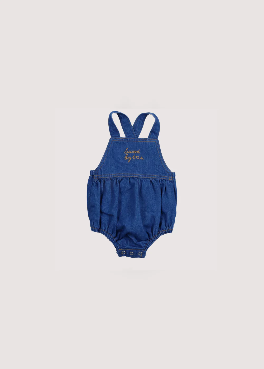 The New Society - Tulip Baby Romper Blue Denim
