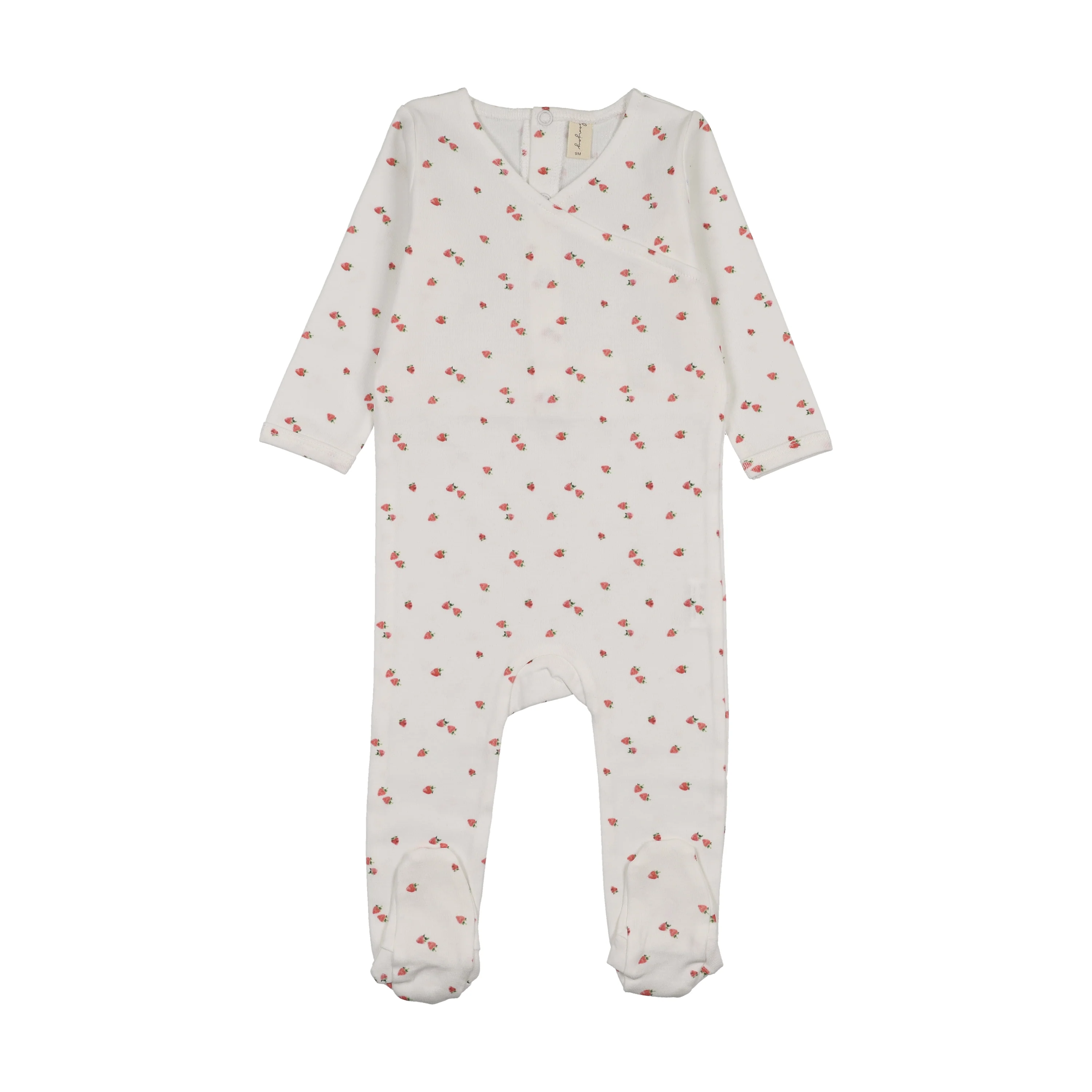 Bonjoy Tiny Fruits Footie - Tiny Strawberries (Wrap Over)
