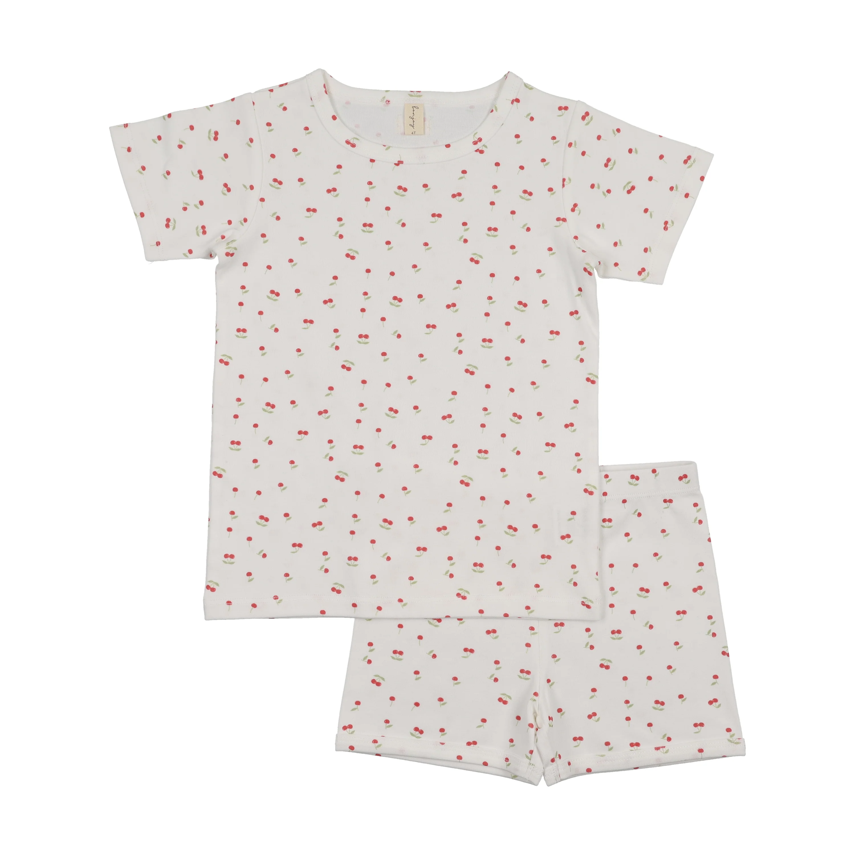 Bonjoy Tiny Fruits Short Sleeve Lounge Set - Tiny Cherries