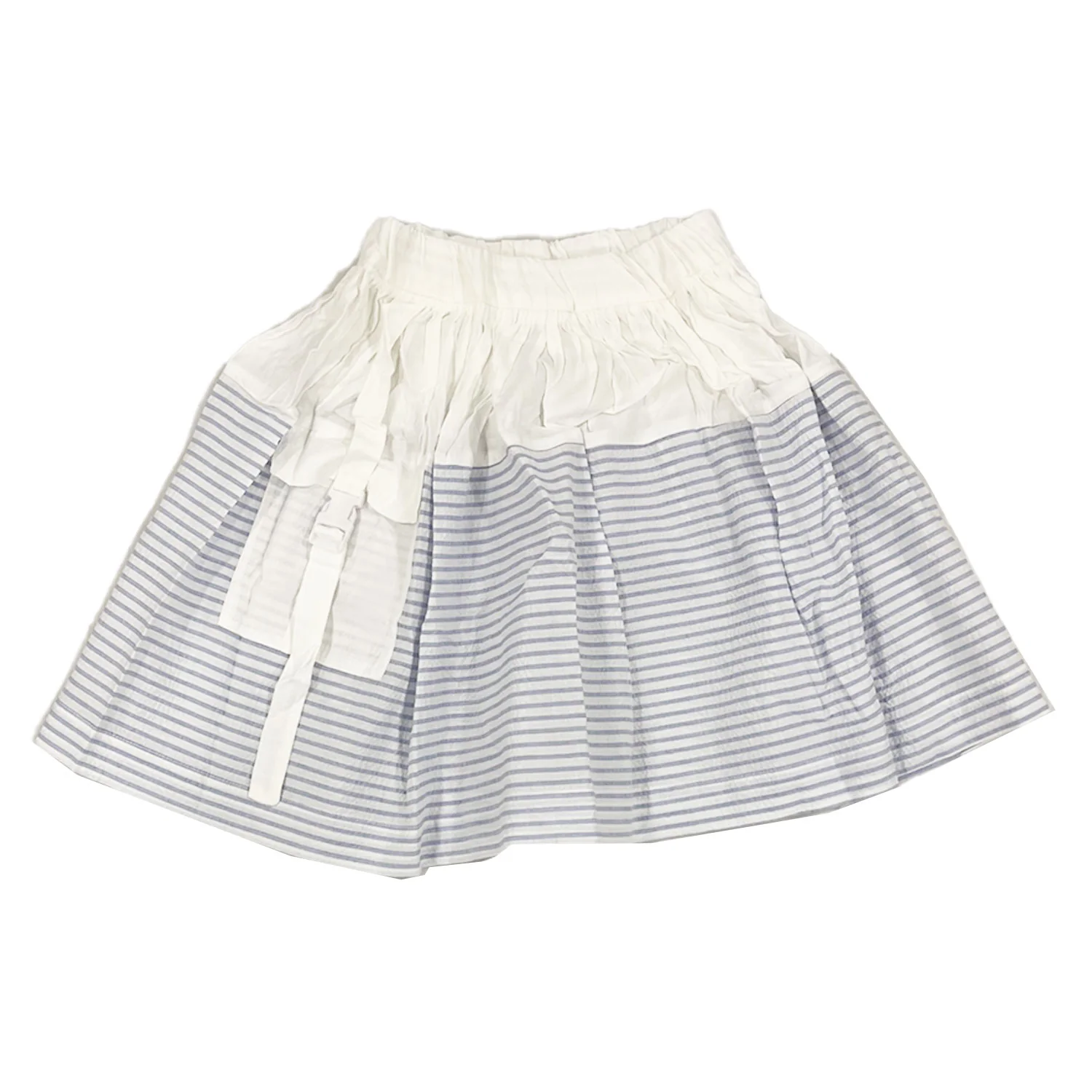 Anja Schwerbrock Tonia Skirt With Pocket Blue Stripe