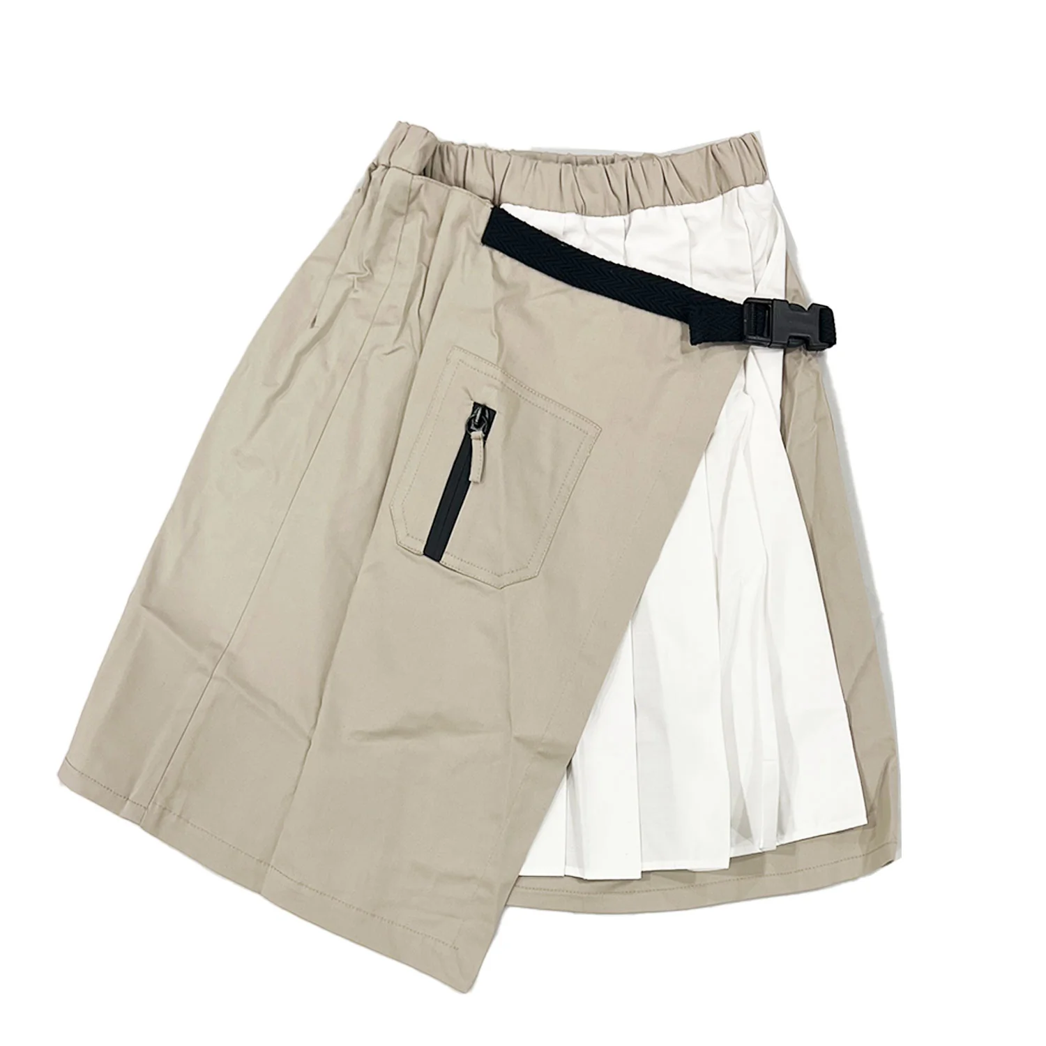 Anja Schwerbrock Tori Skirt With Folds Colon Sand