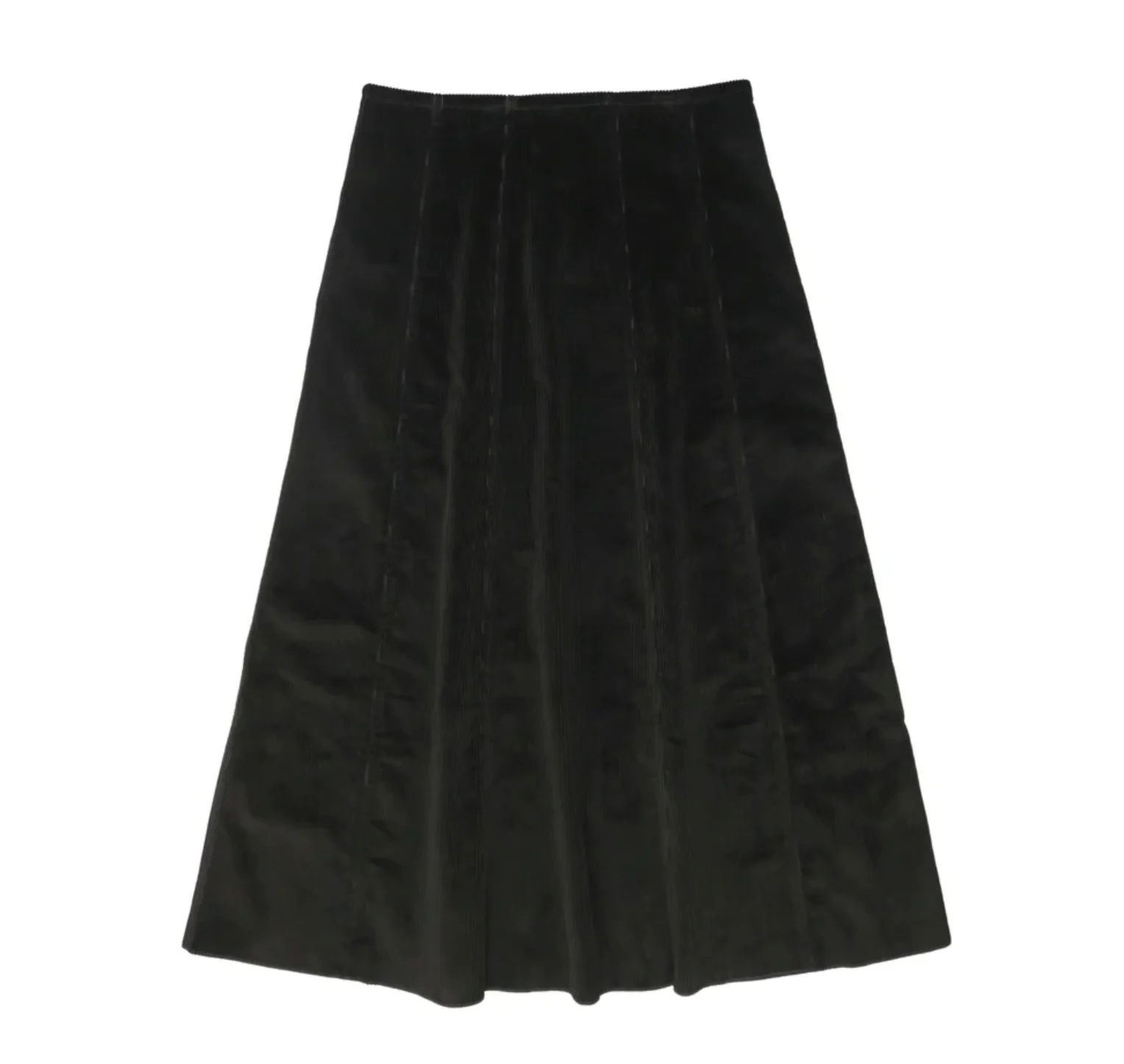 Urban Edge Black Cord Paneled Skirt