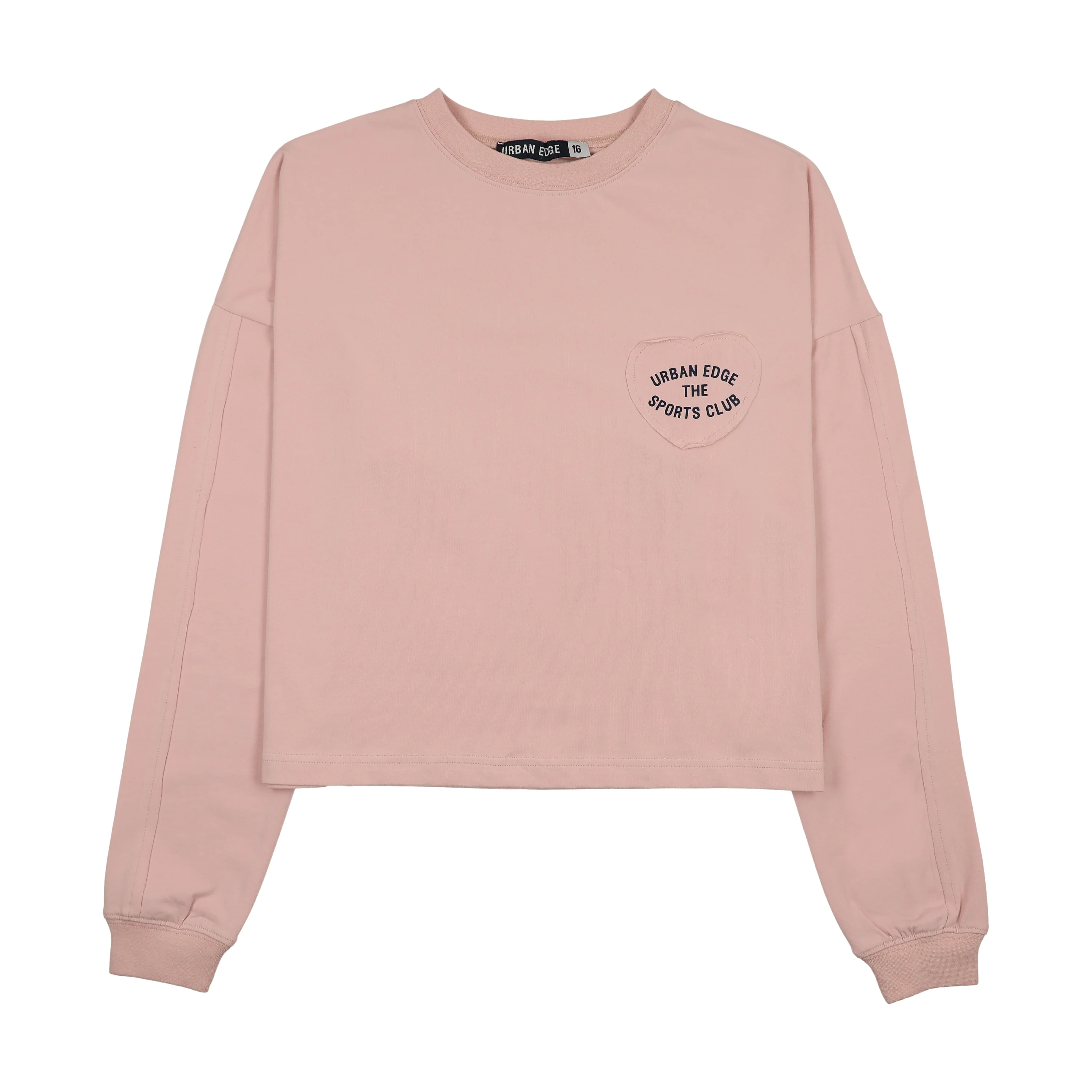 Urban Edge Light Pink Heart Patch Tee