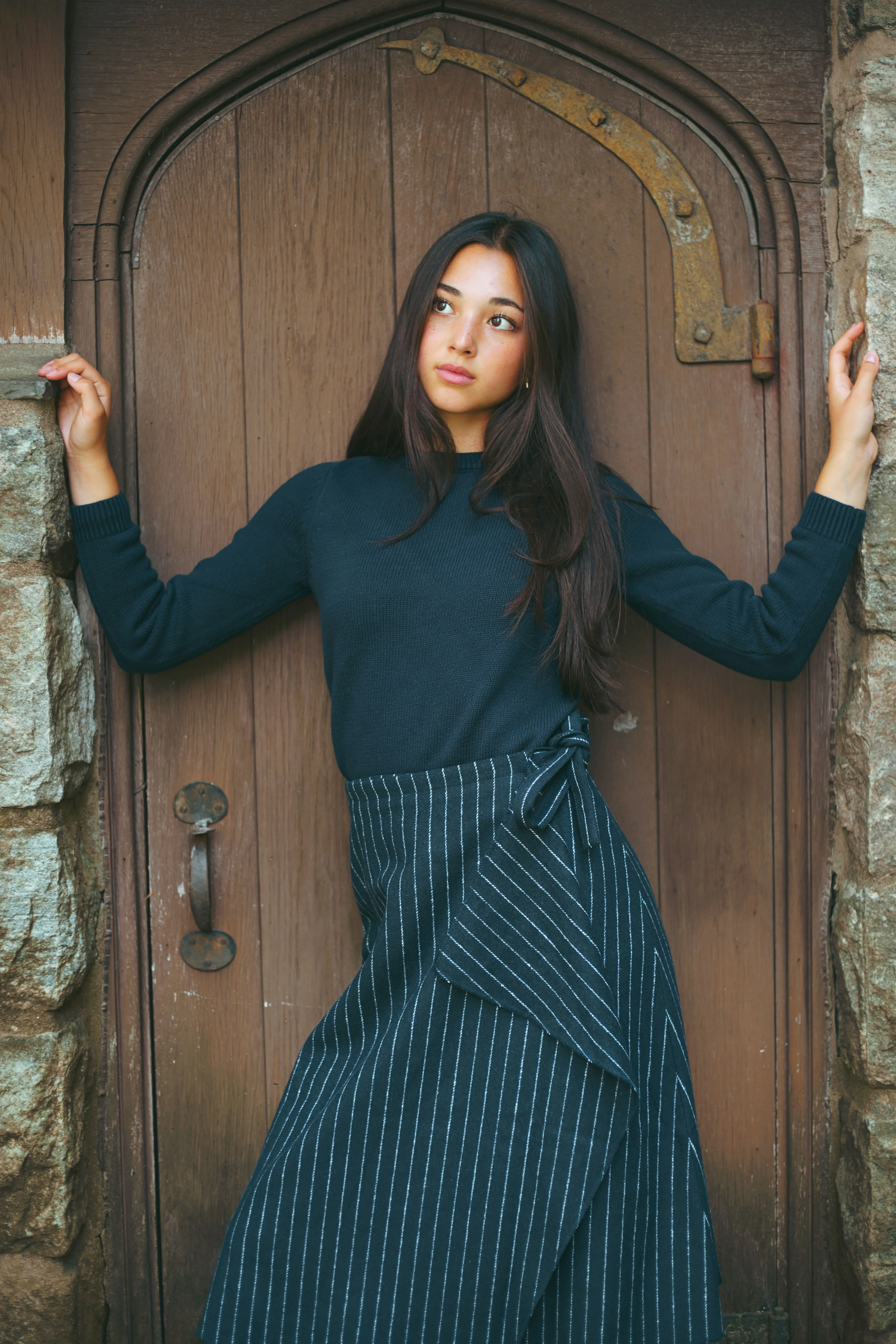 Urban Edge Navy Chunky Knit Crewneck - Image 2