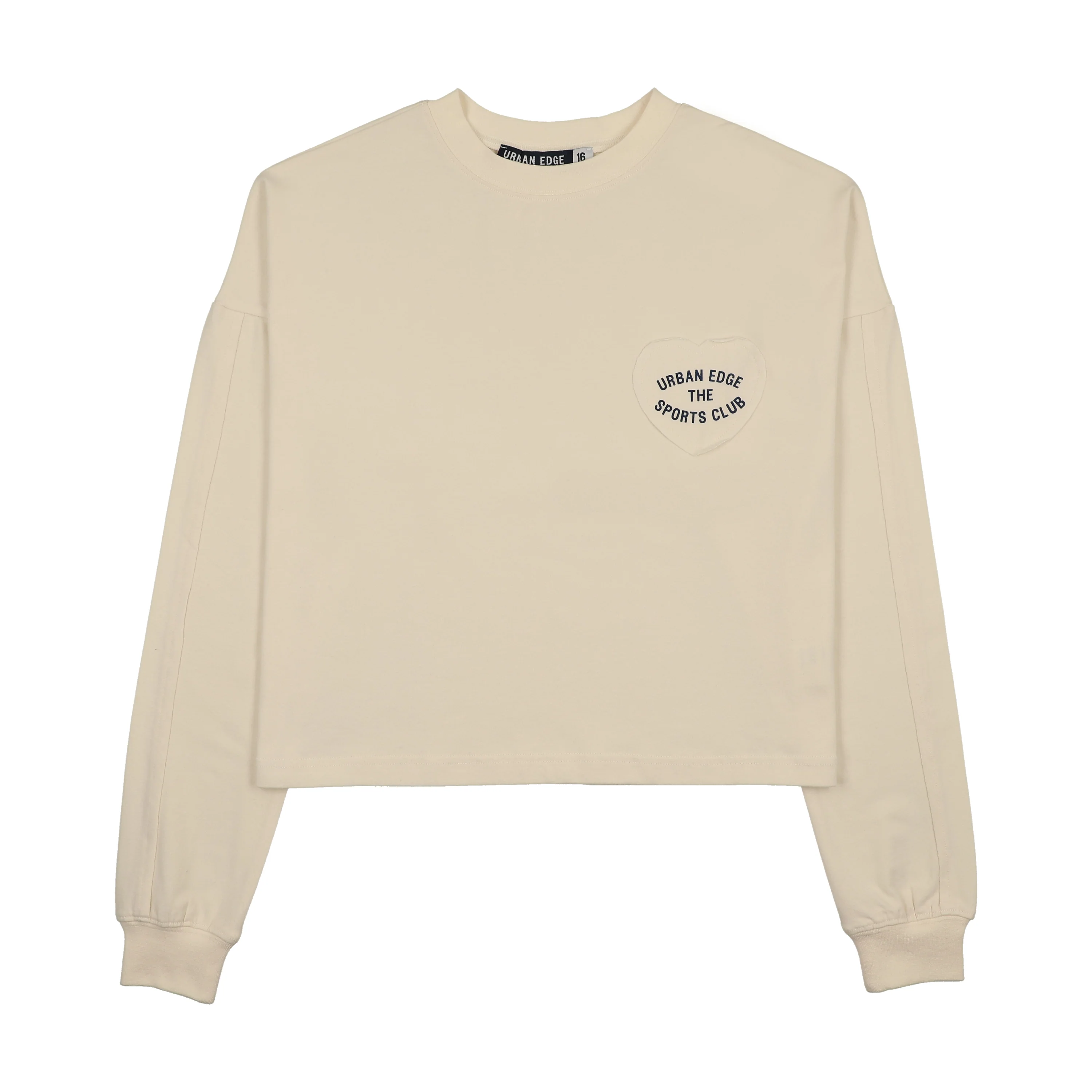Urban Edge Off White Heart Patch Tee